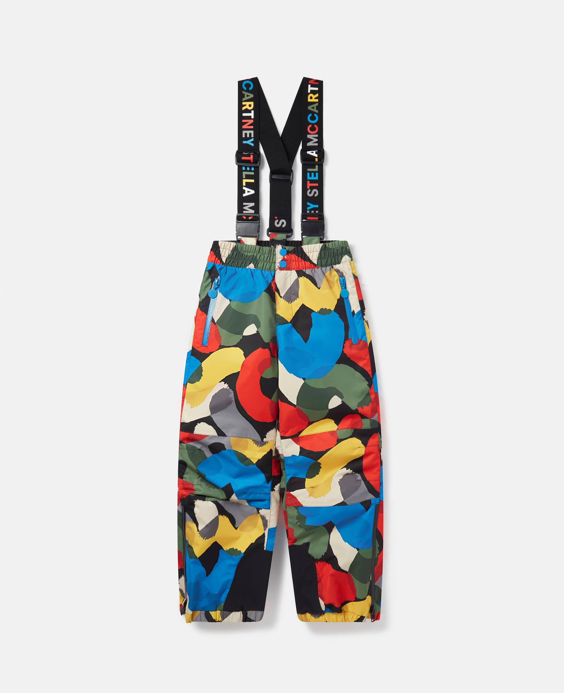 Stella McCartney - Latzhose mit buntem Flecken-Print, Frau, Bunt, Größe: 10 von Stella McCartney