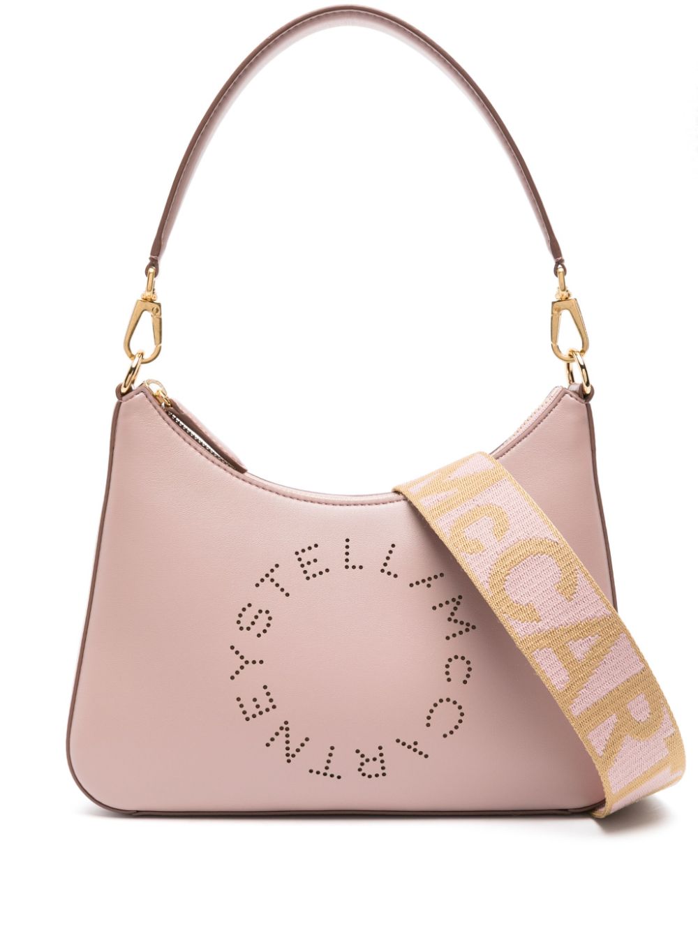 Stella McCartney Kleine Schultertasche mit Logo - Rosa von Stella McCartney