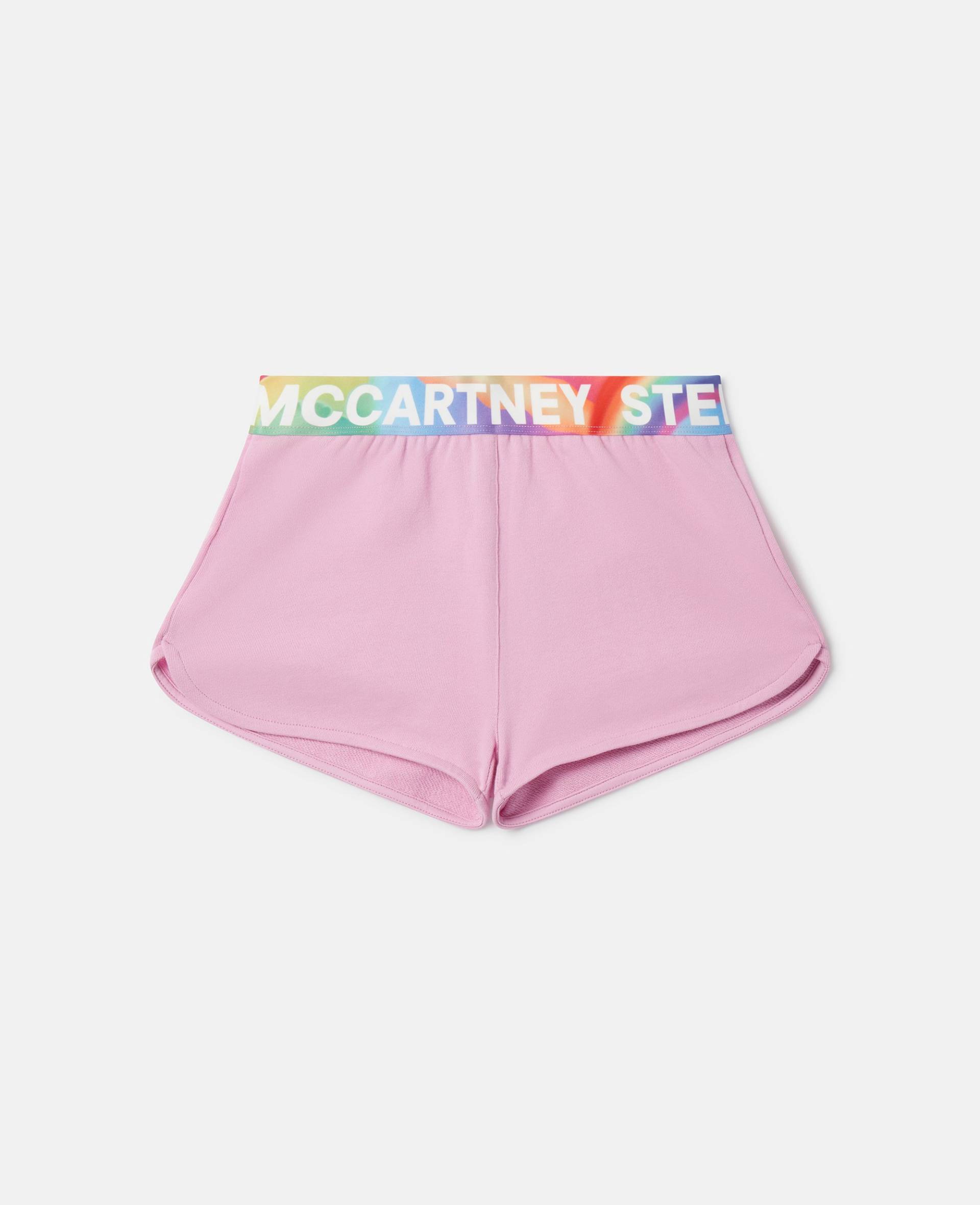 Stella McCartney - Logo Tape Shorts, Frau, Pink, Größe: 14h von Stella McCartney
