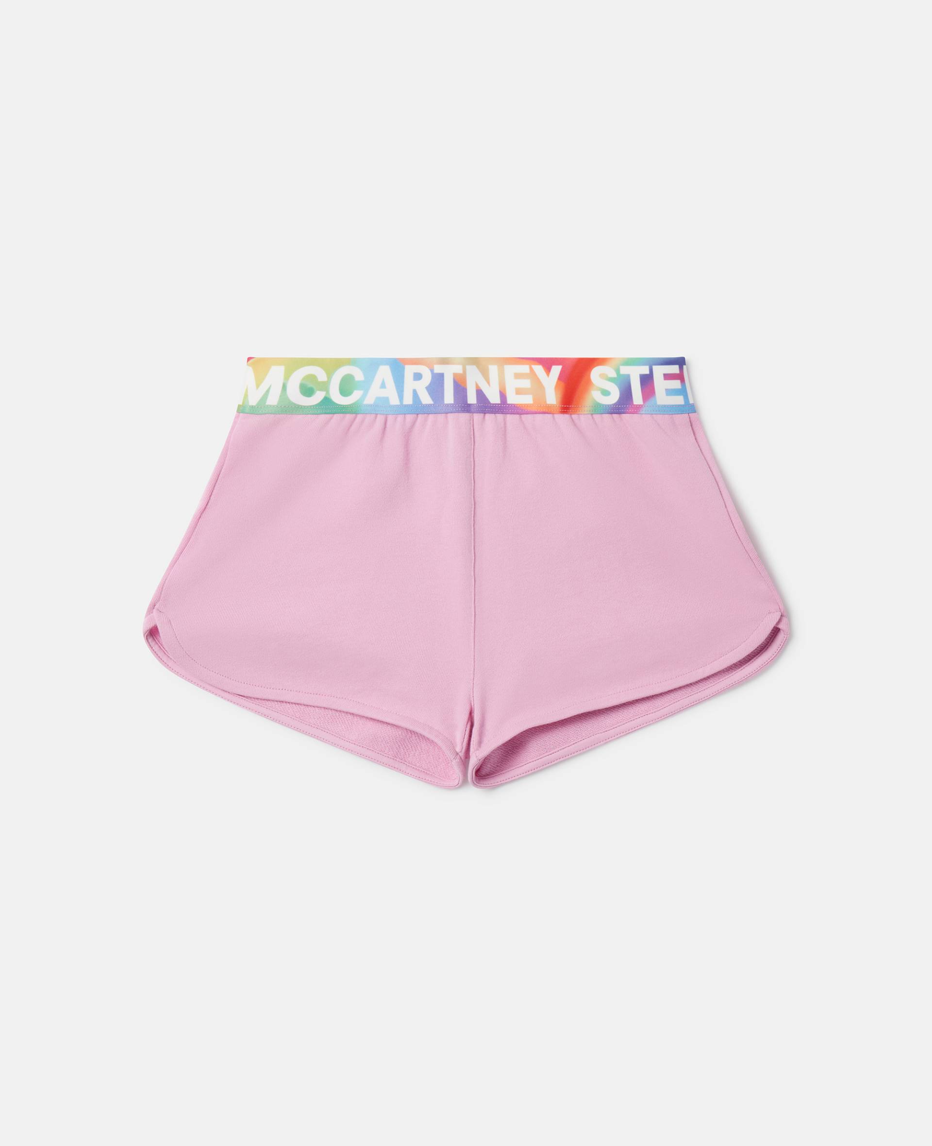 Stella McCartney - Logo Tape Shorts, Frau, Pink, Größe: 6 von Stella McCartney