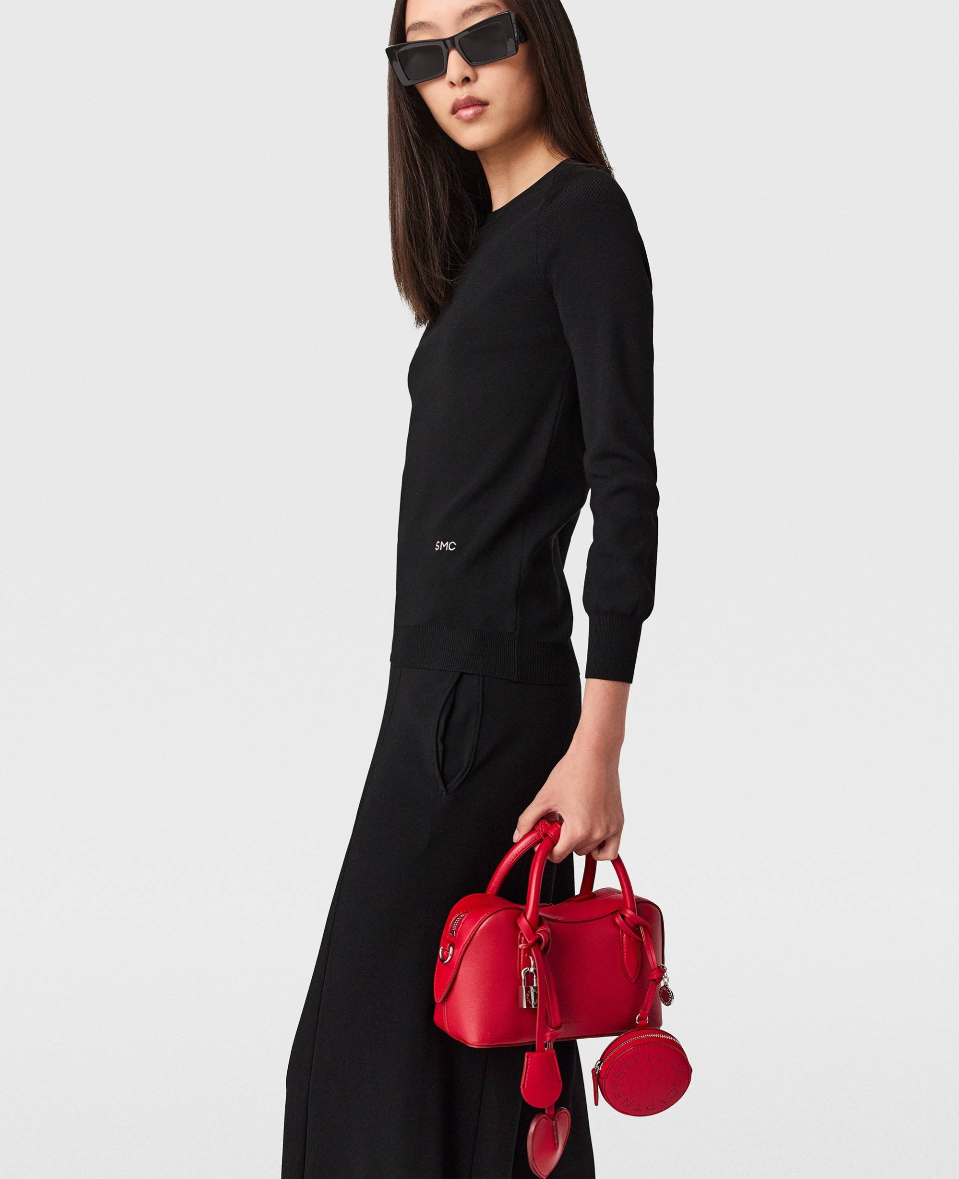 Stella McCartney - Long-Sleeve Compact Knit Top, Frau, Black, Größe: XS von Stella McCartney