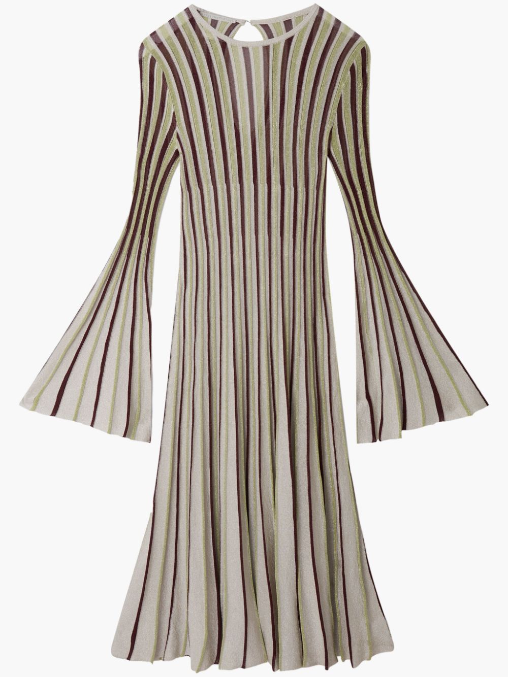 Stella McCartney Maxikleid mit Lurex-Detail - Nude von Stella McCartney