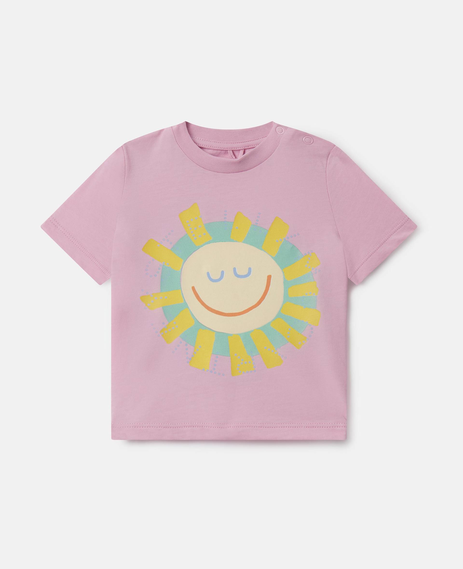 Stella McCartney - Medallion Logo Sunshine Sweatshirt, Frau, Pink, Größe: 18m von Stella McCartney