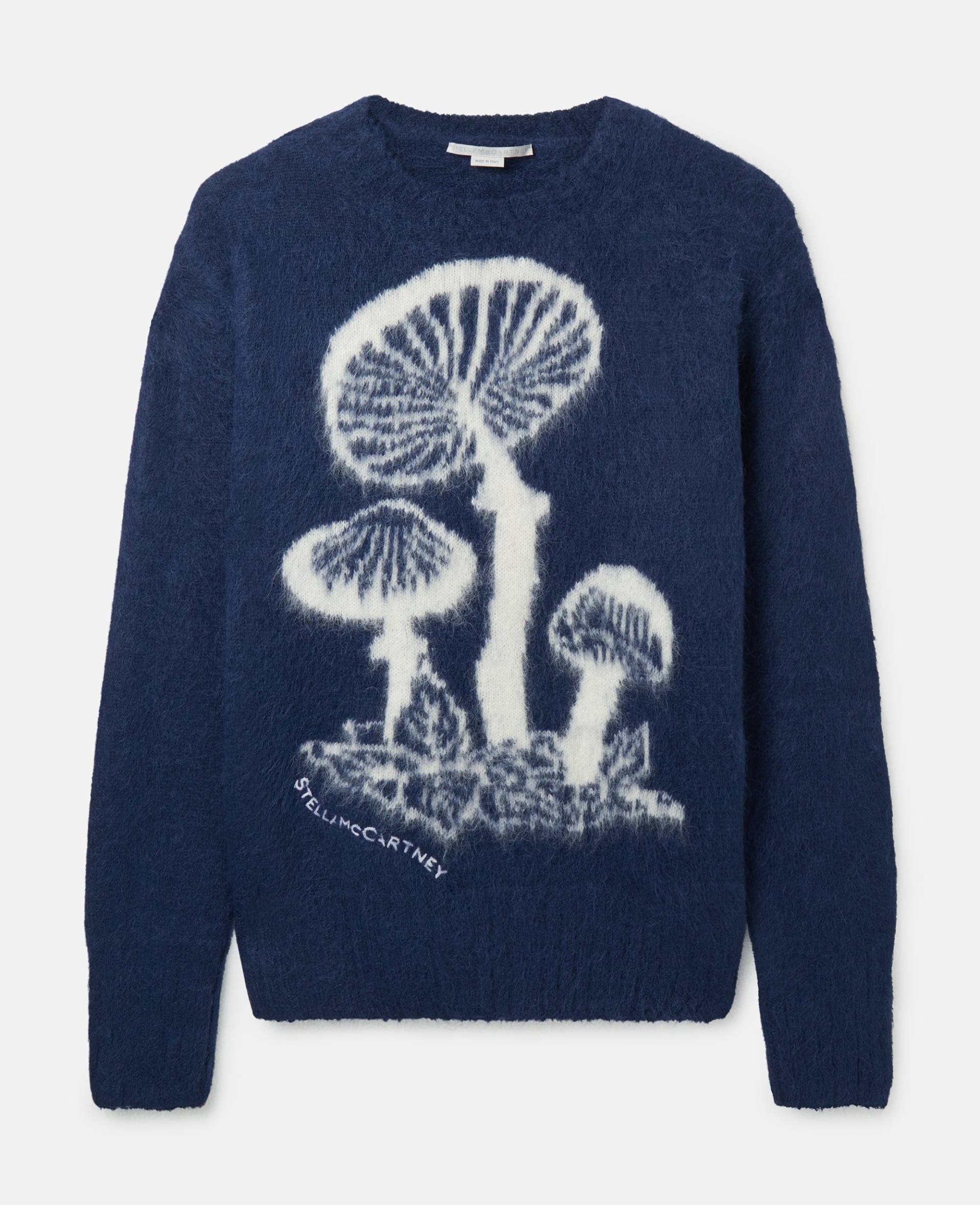 Stella McCartney - Mushroom Knit Jumper, Frau, Marineblau Bunt, Größe: M von Stella McCartney