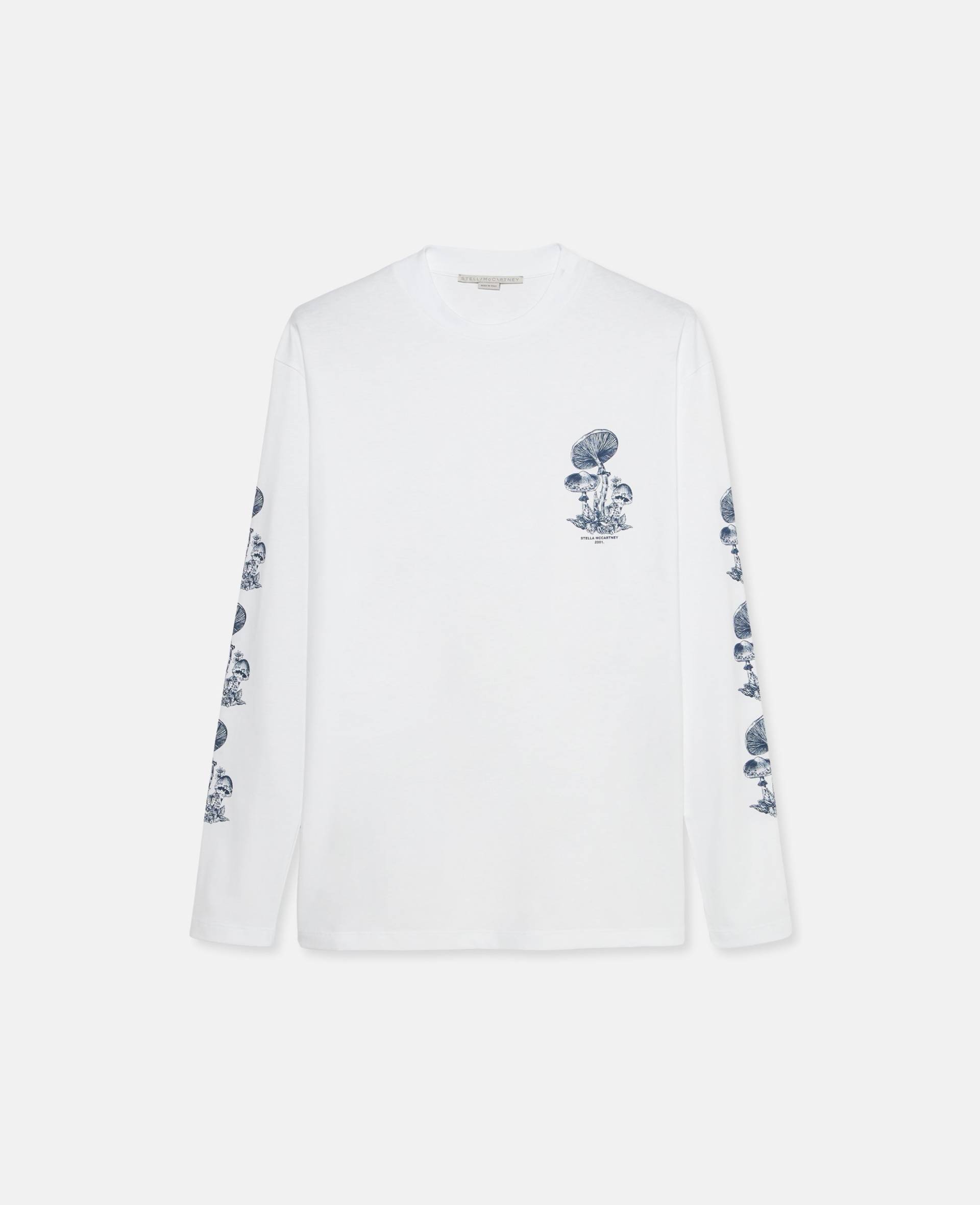 Stella McCartney - Mushroom Longsleeve, Frau, Weiß Bunt, Größe: M von Stella McCartney