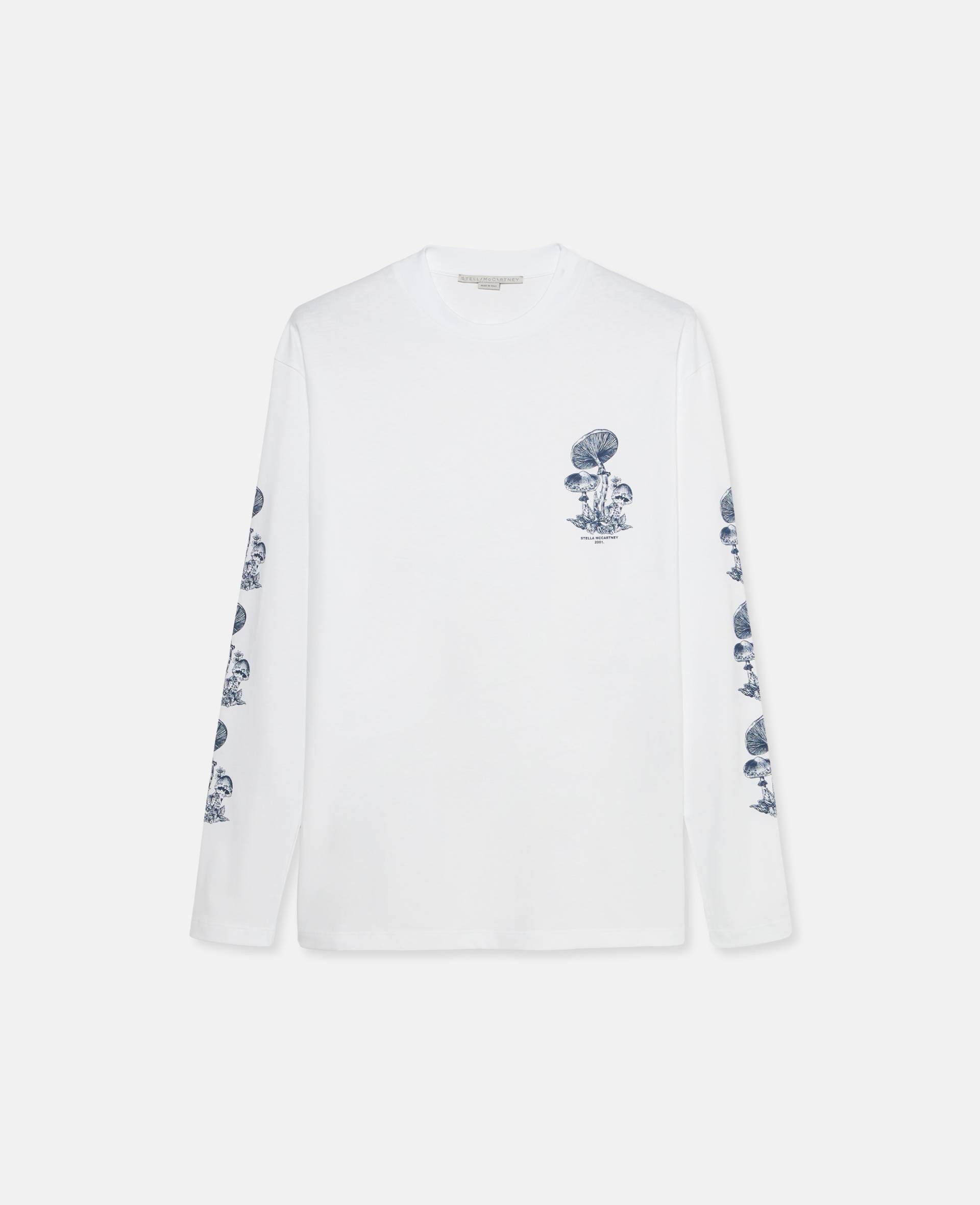 Stella McCartney - Mushroom Longsleeve, Frau, Weiß Bunt, Größe: S von Stella McCartney