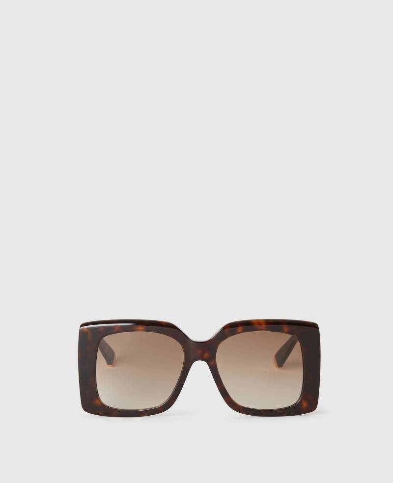 Stella McCartney - Quadratische Oversize-Sonnenbrille mit Farbverlauf, Frau, Dunkles Havanna von Stella McCartney