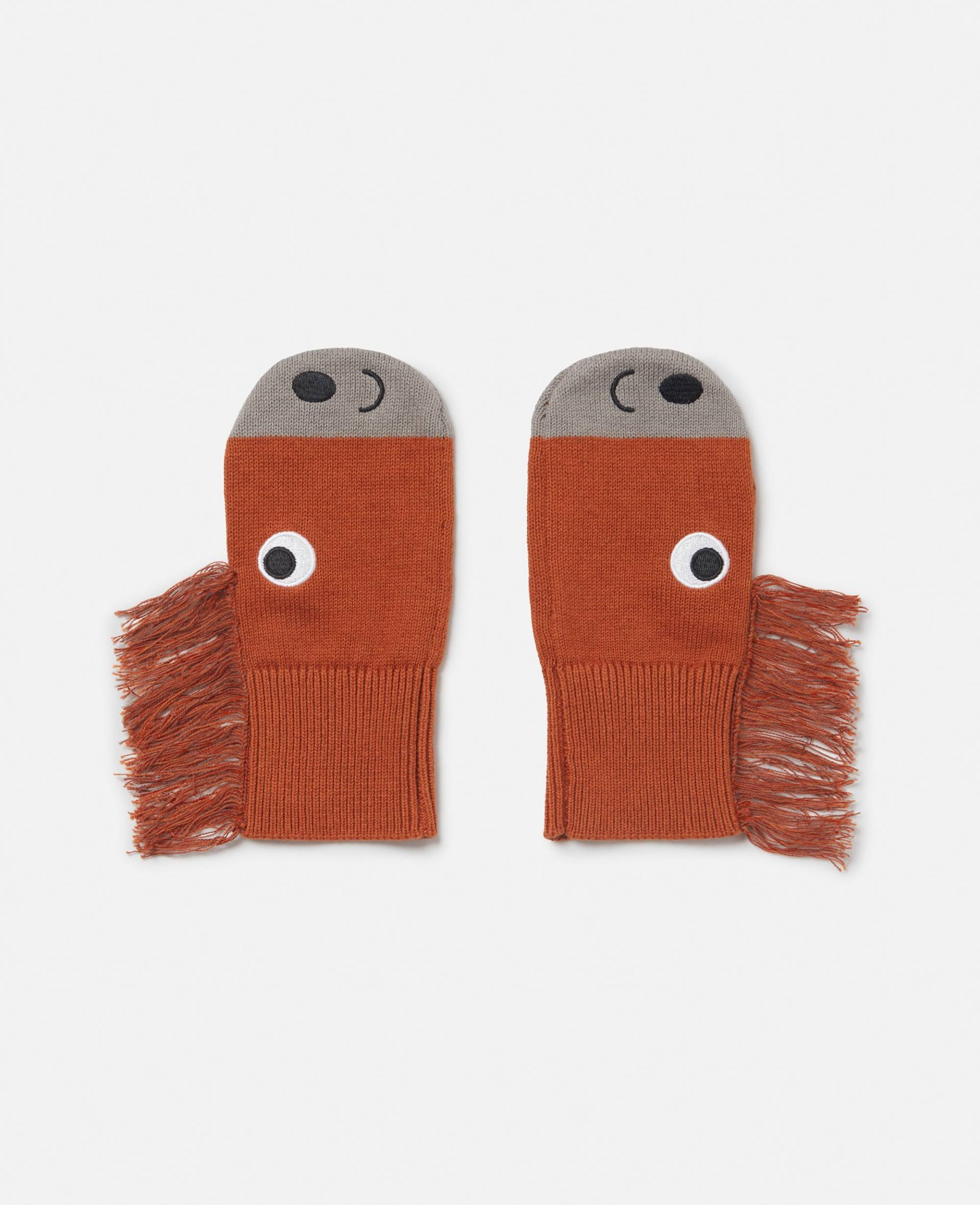 Stella McCartney - Pferde-Handschuhe mit Fransen, Frau, Braun, Größe: M Stella McCartney - Pferde-Handschuhe mit Fransen, Frau, Braun, Größe: M von Stella McCartney