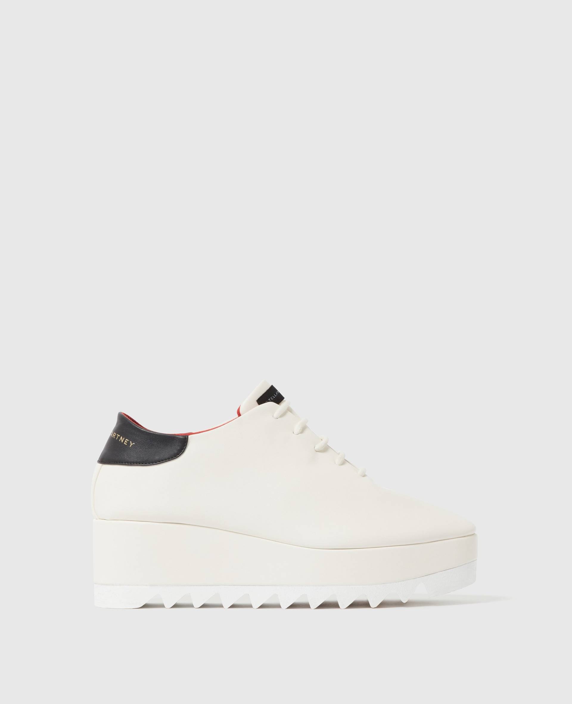 Stella McCartney - Plateauschuhe Sneak Elyse mit Schnürverschluss, Frau, Elfenbein, Größe: 36h von Stella McCartney