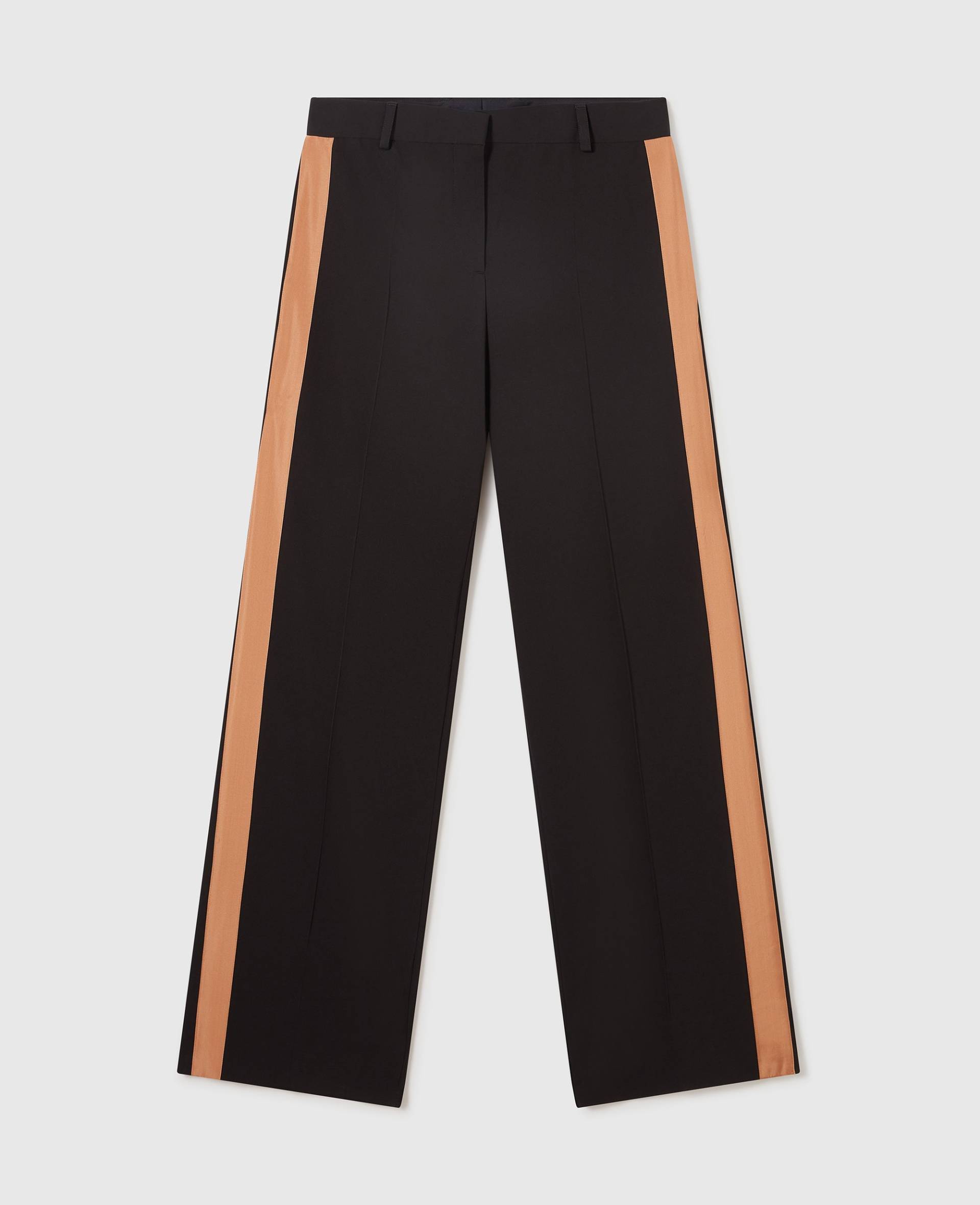 Stella McCartney - Plissierte Hose mit weitem Bein, Frau, Schwarz, Größe: 44 von Stella McCartney