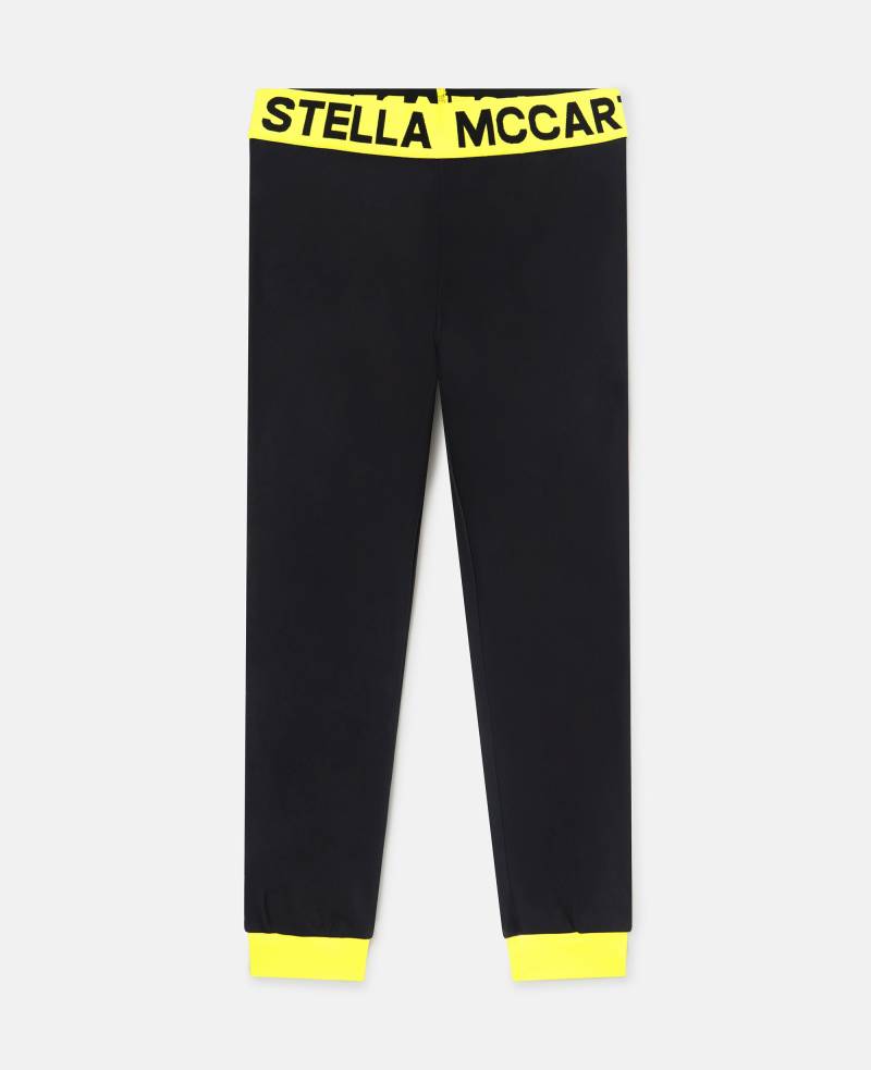 Stella McCartney - Pyjama-Hose mit Logo-Band, Schwarz, Größe: 2 von Stella McCartney