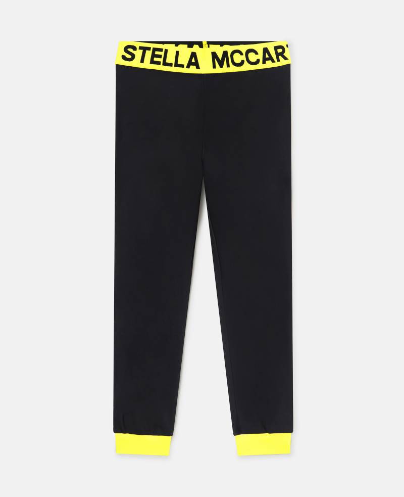 Stella McCartney - Pyjama-Hose mit Logo-Band, Schwarz, Größe: 5 von Stella McCartney