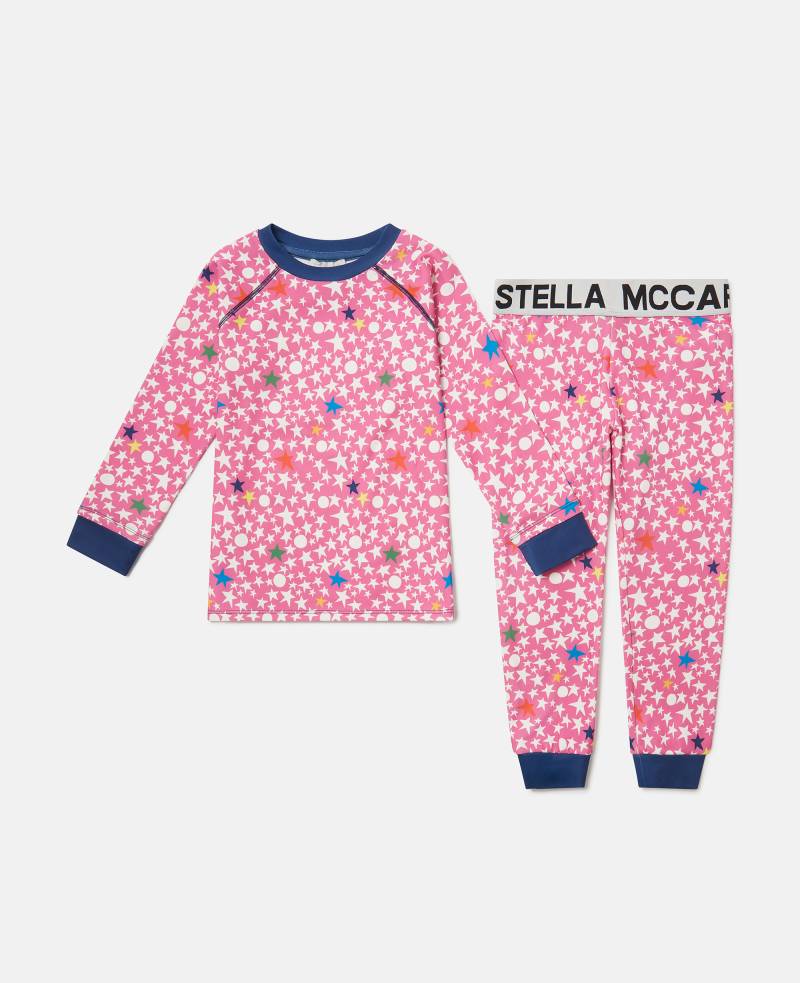 Stella McCartney - Pyjama-Set mit Sternen-Print, Pink/Mehrfarbig, Größe: 2 von Stella McCartney
