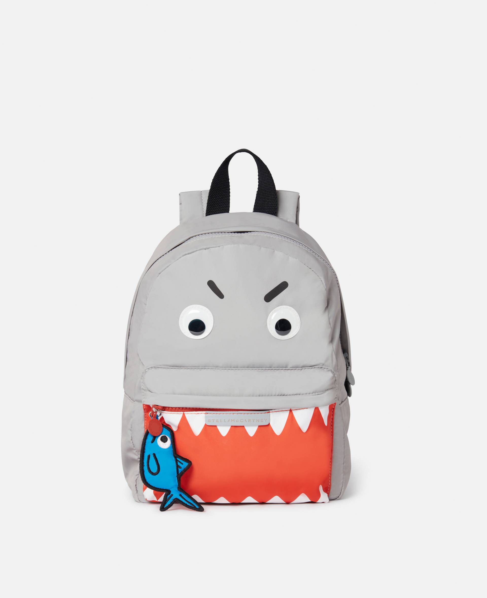 Stella McCartney - Rucksack mit Haifisch-Print, Frau, Grau von Stella McCartney