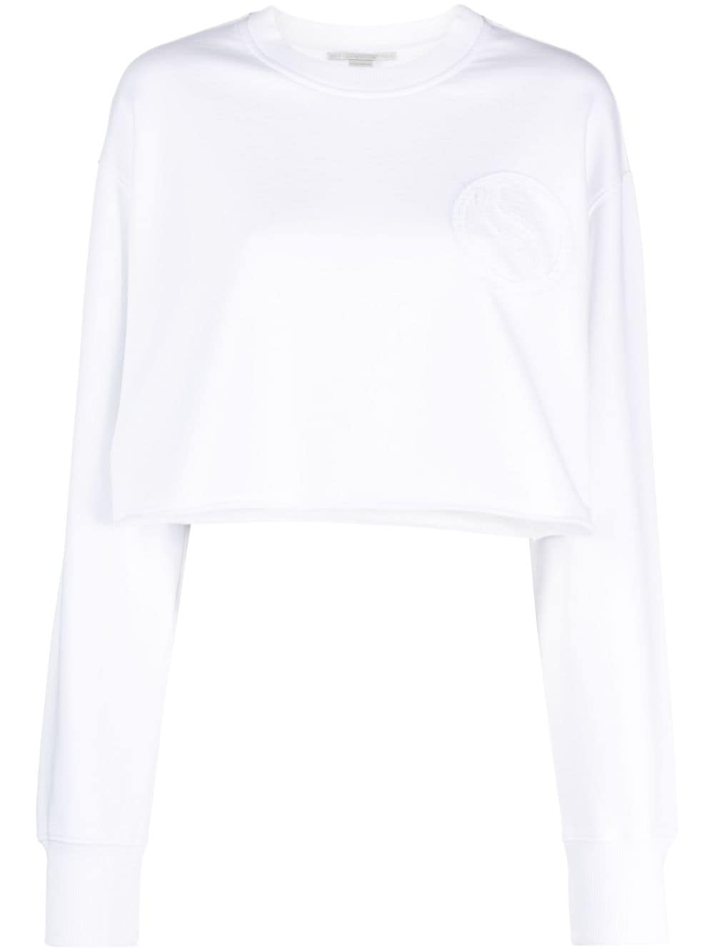 Stella McCartney S-Wave Cropped-Sweatshirt - Weiß von Stella McCartney