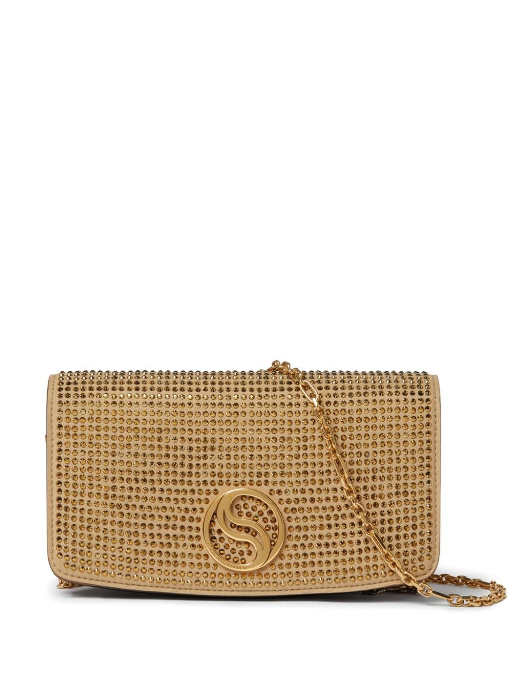 Stella McCartney S-Wave Portemonnaie mit Kristallen - Gold von Stella McCartney