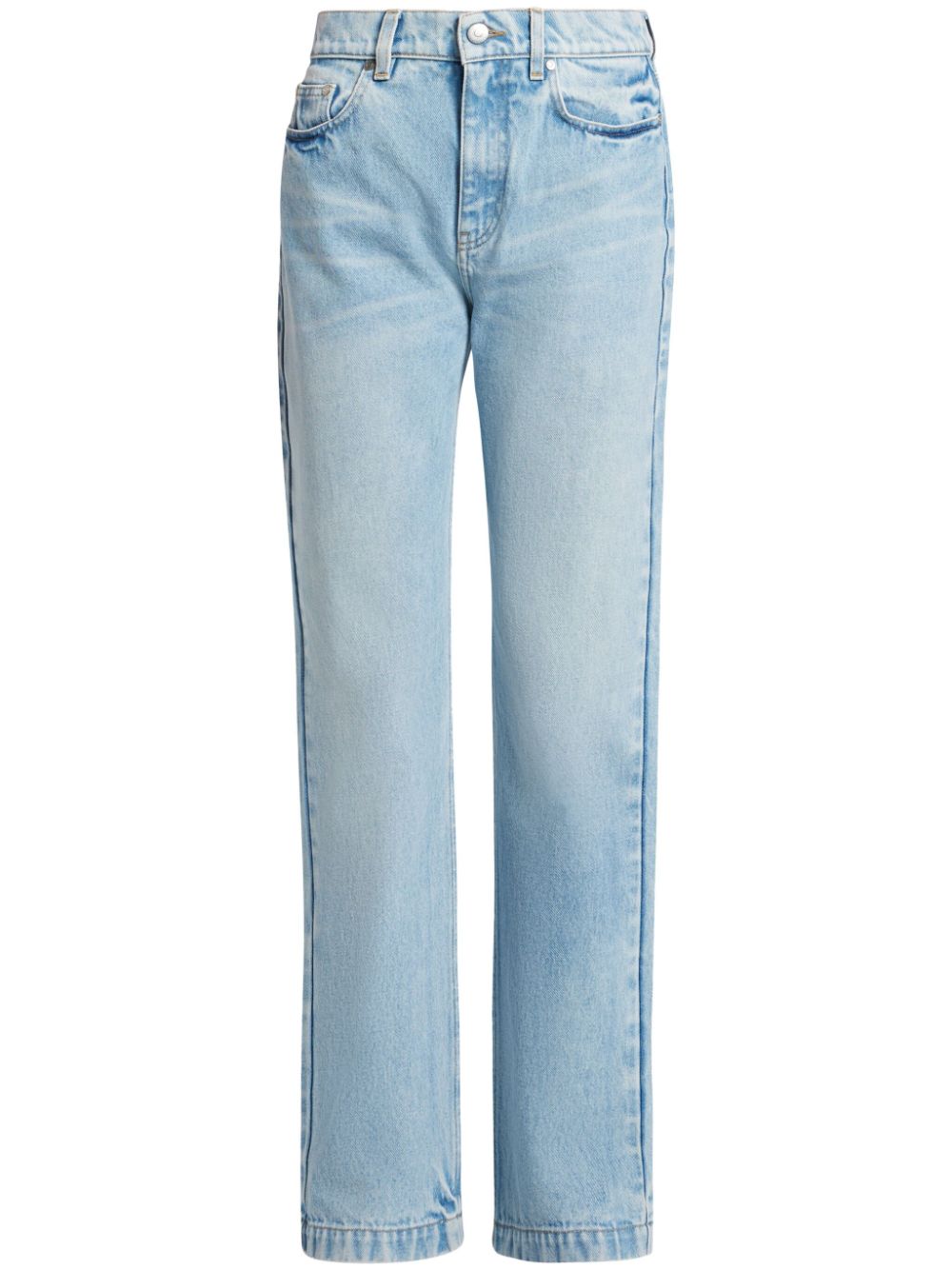 Stella McCartney Straight-Leg-Jeans mit S-Wellen-Patch - Blau von Stella McCartney