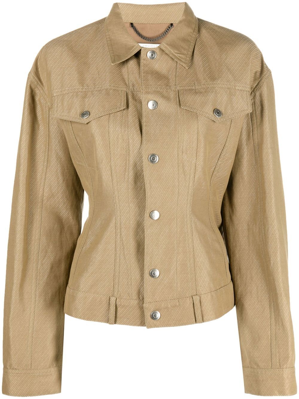 Stella McCartney Schmale Jacke mit Knöpfen - Nude von Stella McCartney