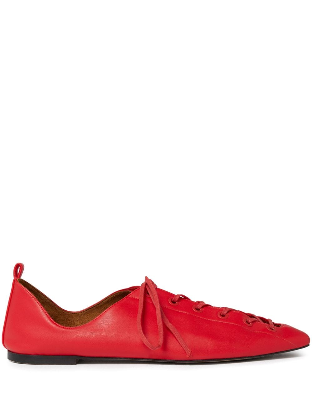 Stella McCartney Schnürschuhe aus Laux-Leder - Rot von Stella McCartney