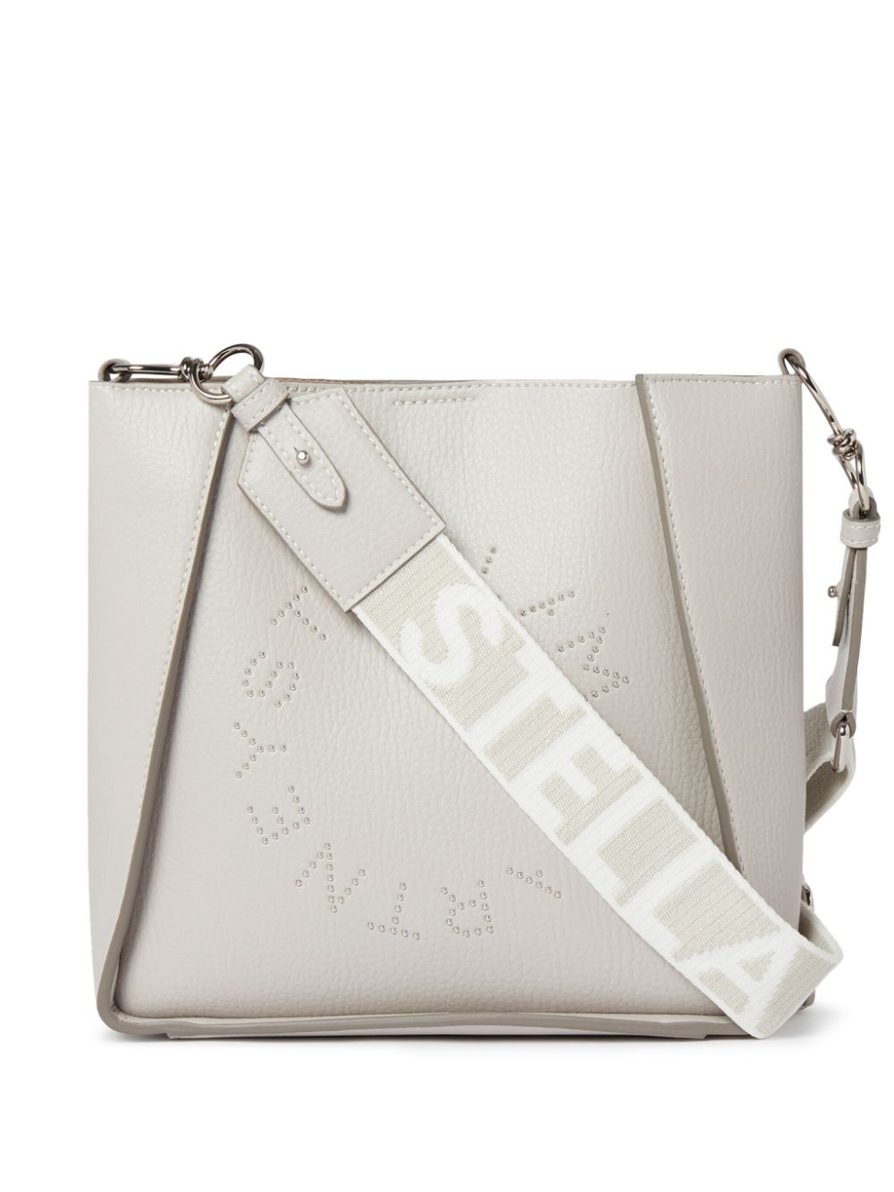 Stella McCartney Schultertasche aus veganem Leder mit Logo - Grau von Stella McCartney