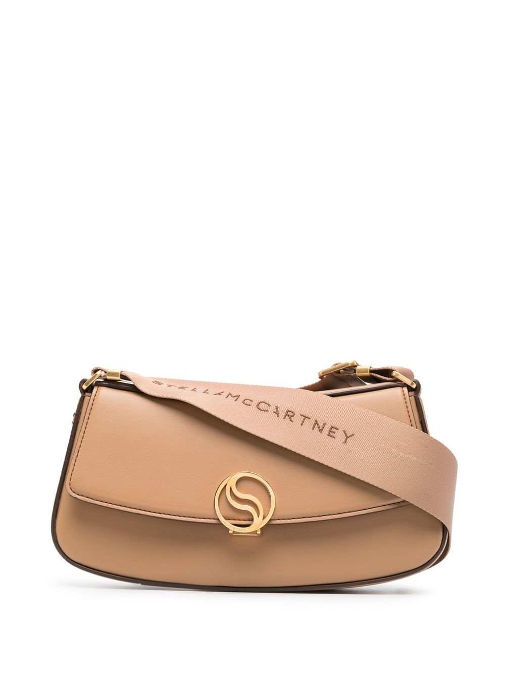 Stella McCartney Schultertasche mit Logo - Braun von Stella McCartney