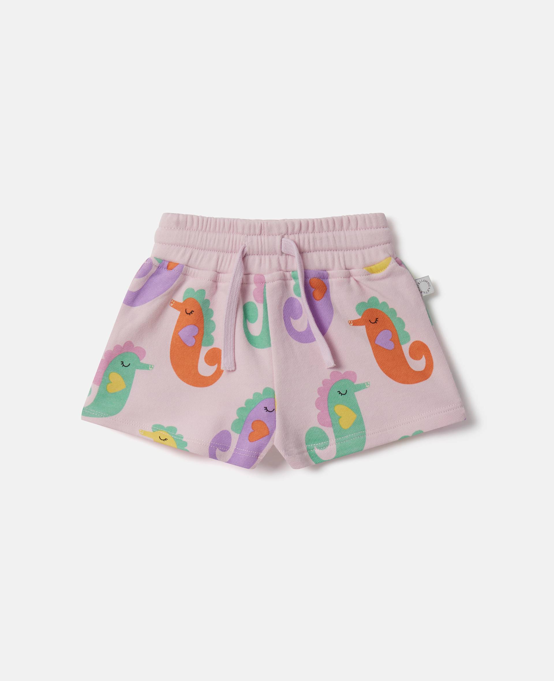 Stella McCartney - Shorts mit Seepferdchen-Print, Frau, Rosa, Größe: 12m von Stella McCartney