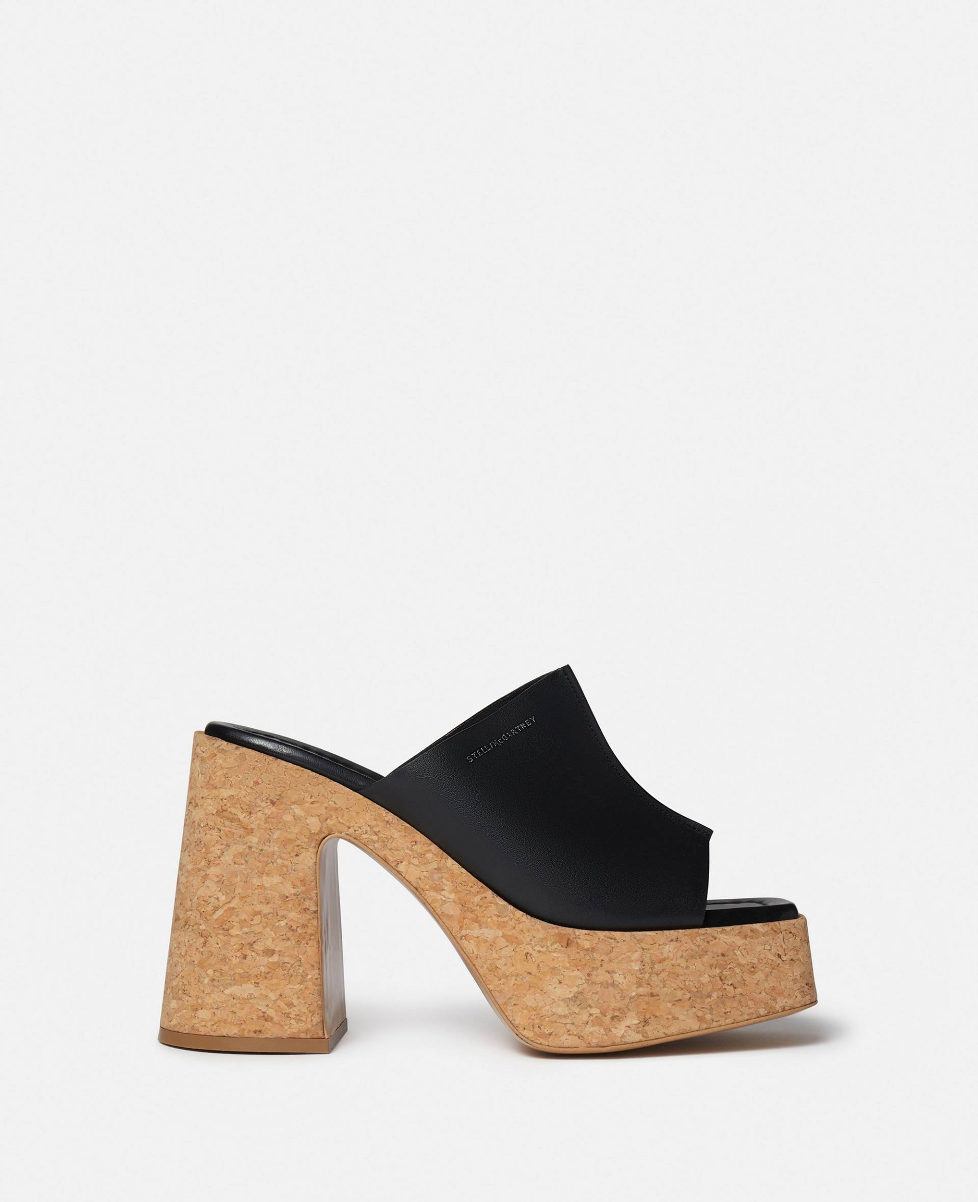 Stella McCartney - Skyla Plateau-Mules, Frau, Schwarz, Größe: 38h von Stella McCartney