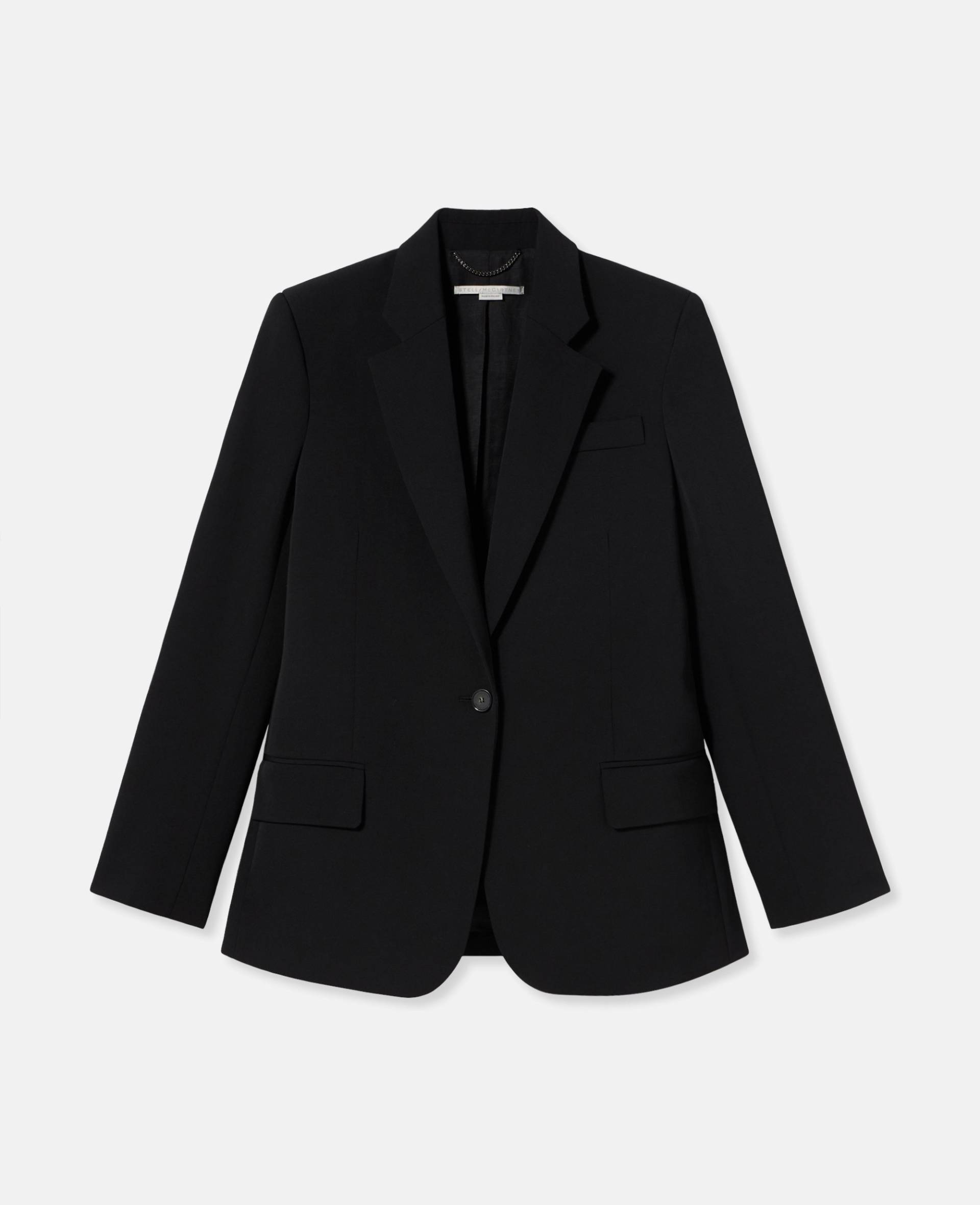 Stella McCartney - Slim Fit Boyfriend Blazer aus Wollflanell, Frau, Violett, Größe: 34 von Stella McCartney