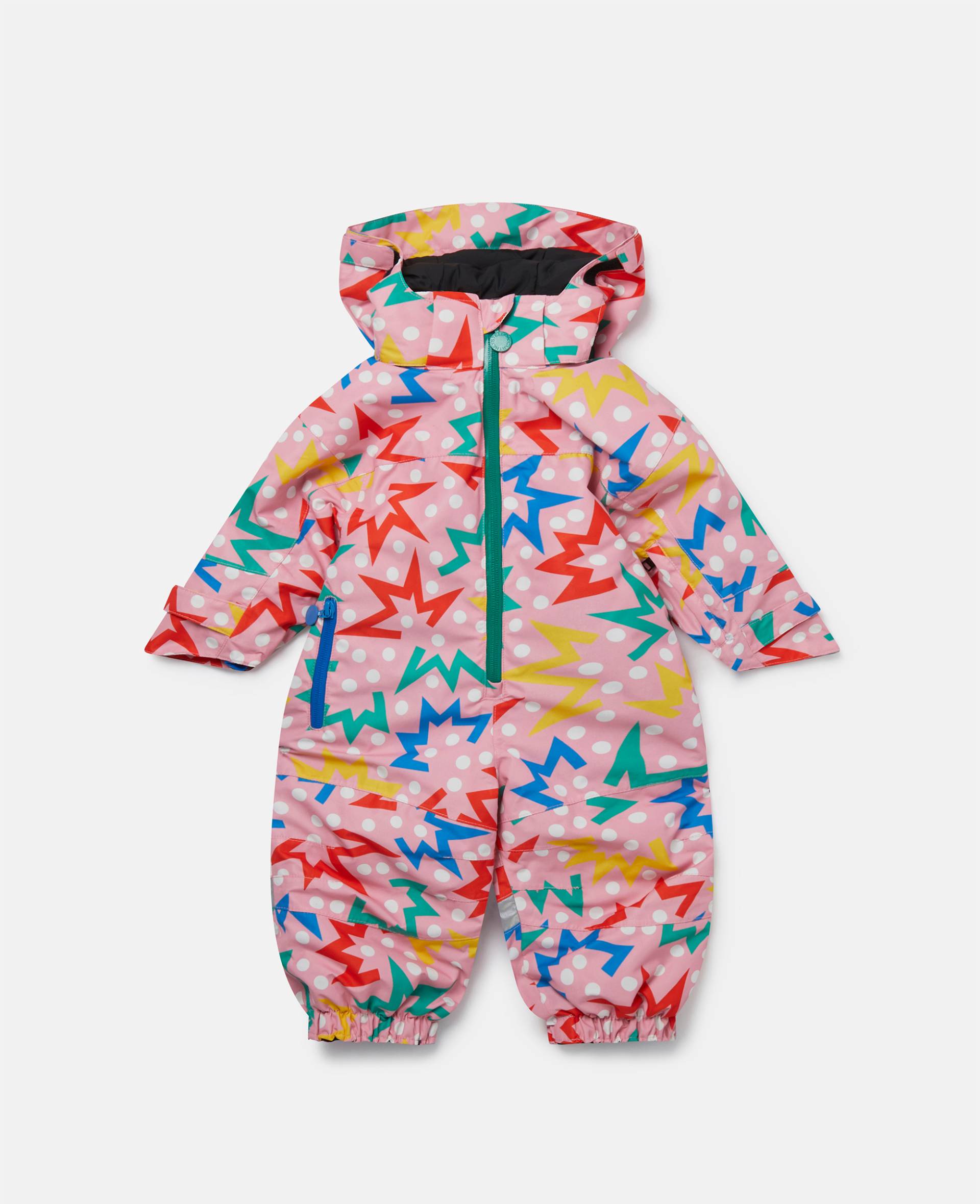 Stella McCartney - Starburst Print Padded Pramsuit, Frau, Pink Multicolour, Größe: 18m von Stella McCartney