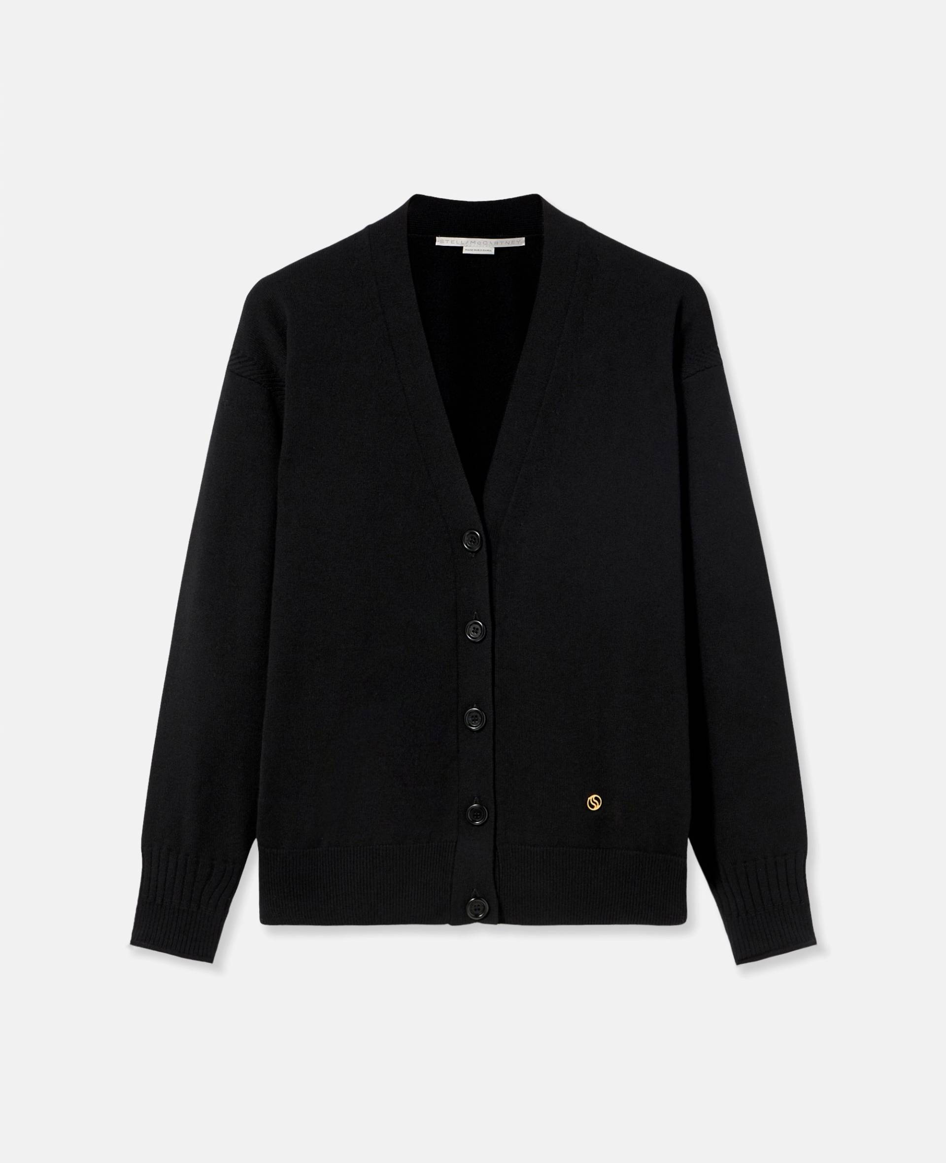 Stella McCartney - Stella Iconics Feinstrick-Cardigan, Frau, Schwarz, Größe: L von Stella McCartney