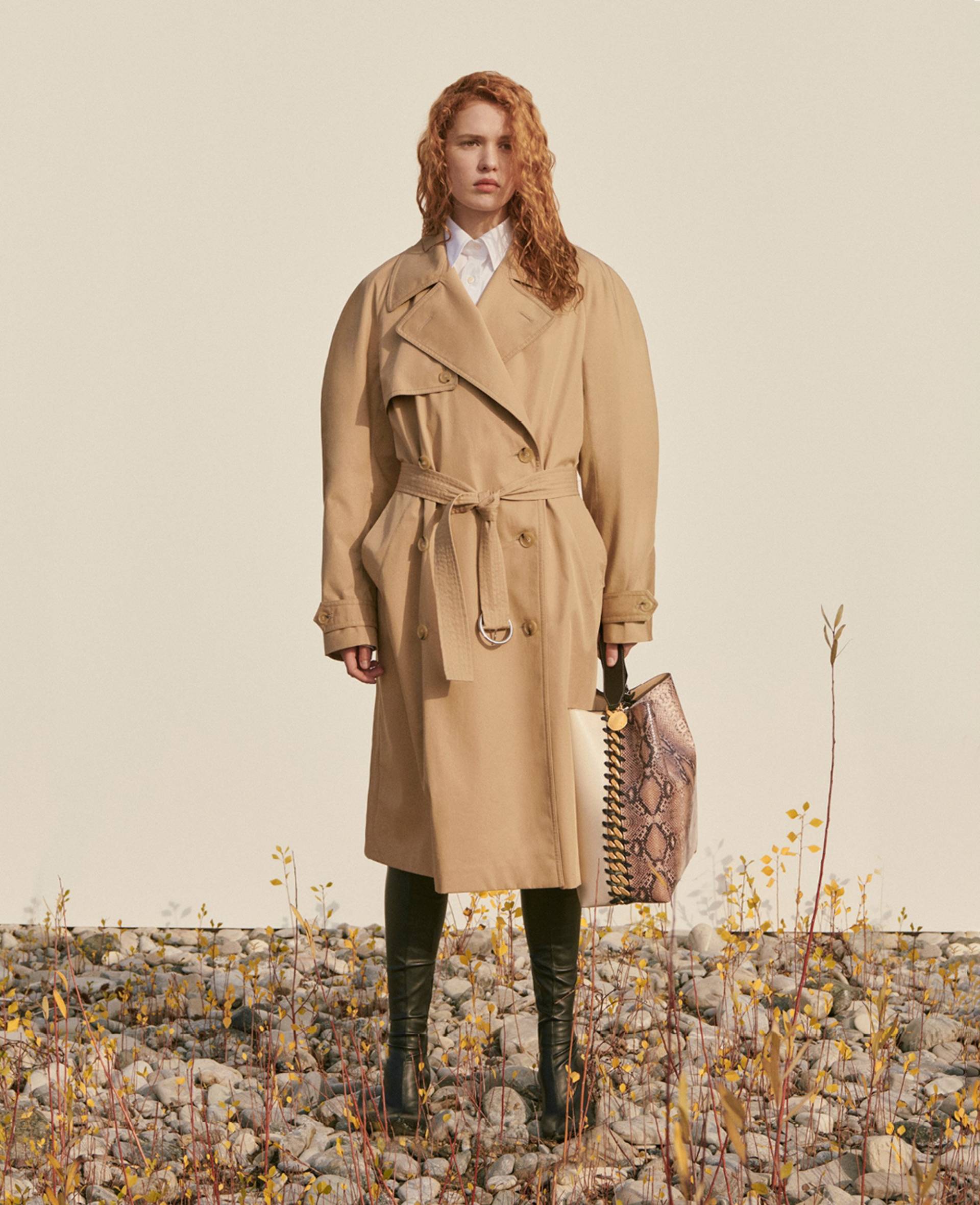 Stella McCartney - Stella Iconics Trenchcoat, Frau, Fawn, Größe: 34 von Stella McCartney