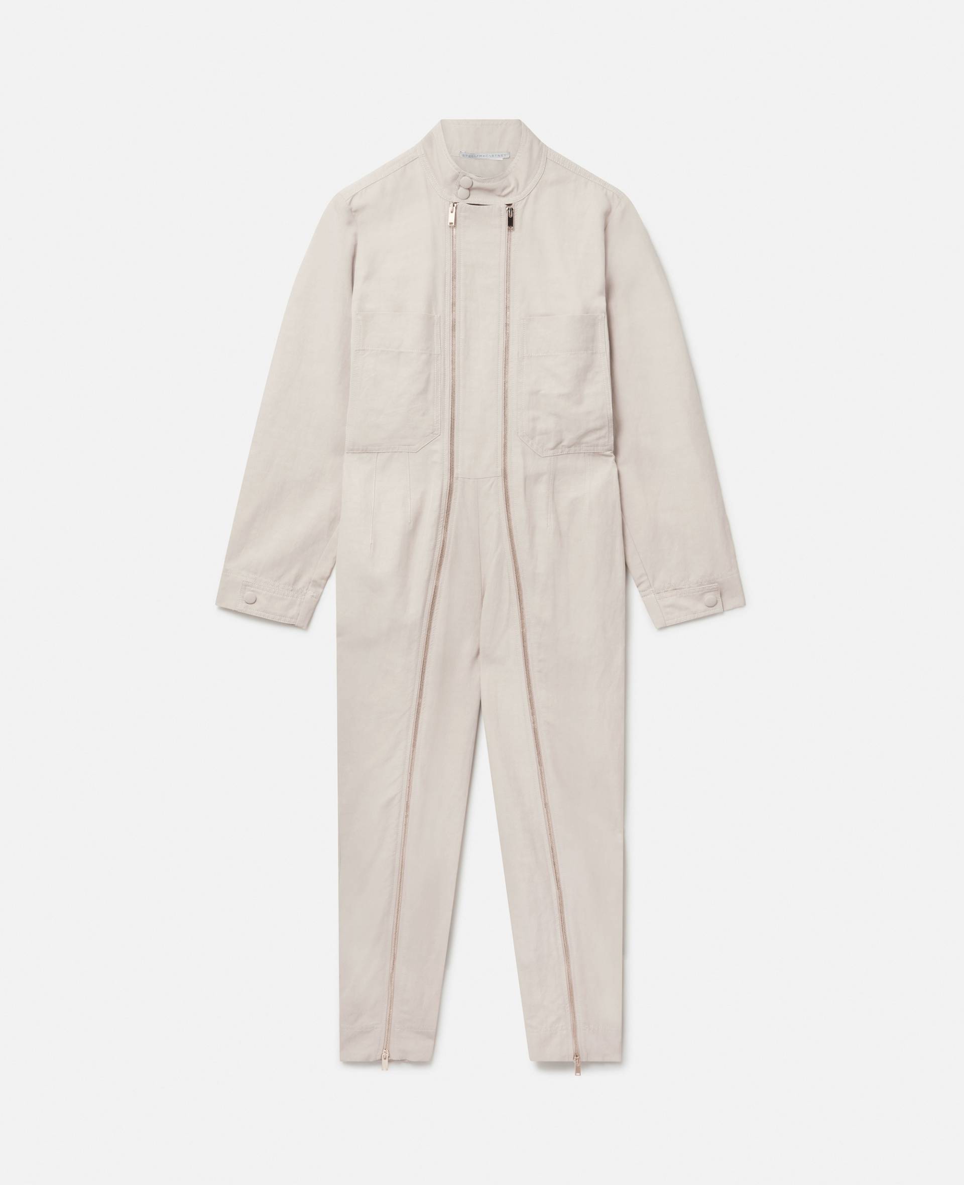 Stella McCartney - Stella Iconics Utility Jumpsuit, Frau, Desert Beige, Größe: 36 von Stella McCartney