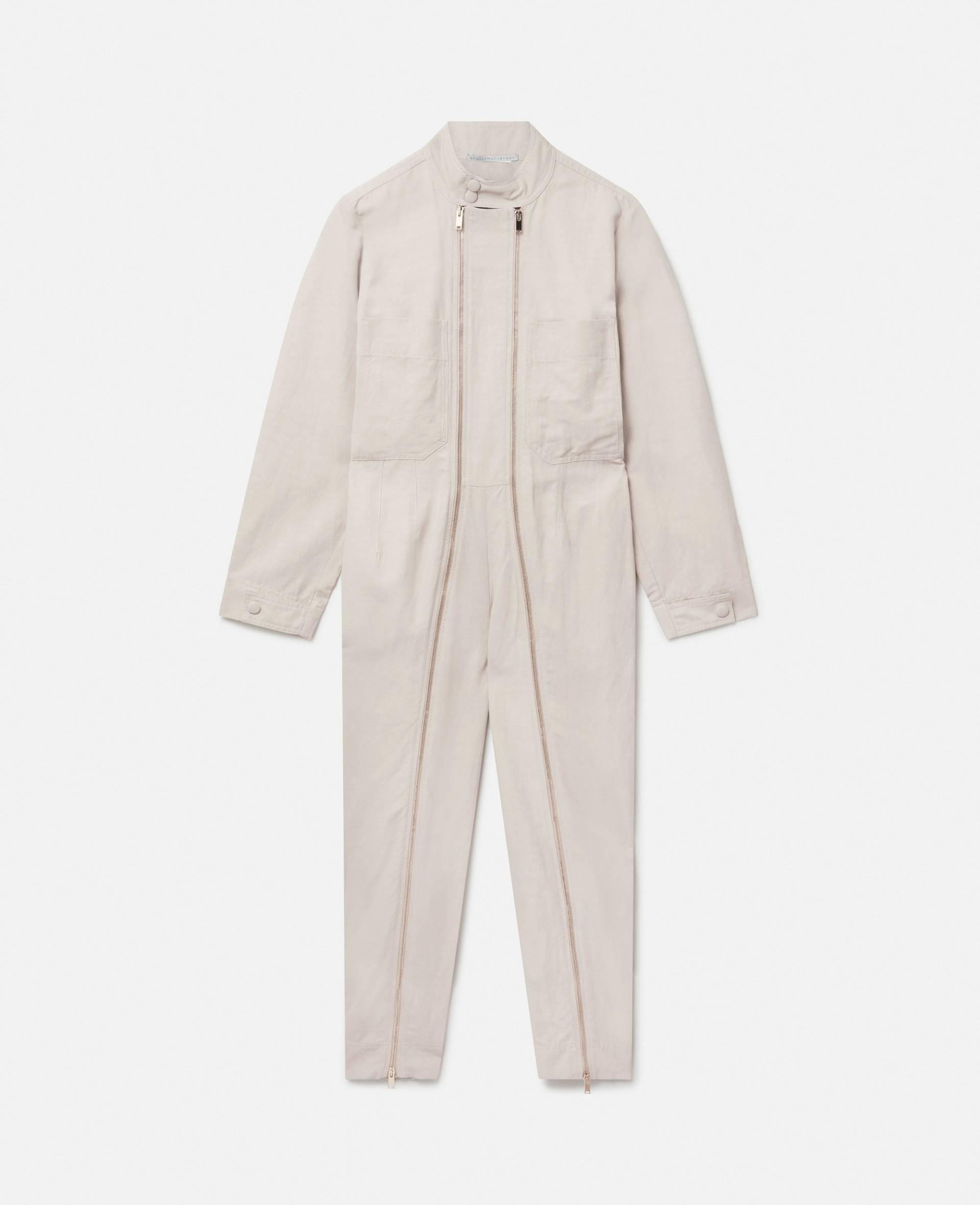 Stella McCartney - Stella Iconics Utility Jumpsuit, Frau, Desert Beige, Größe: 38 von Stella McCartney