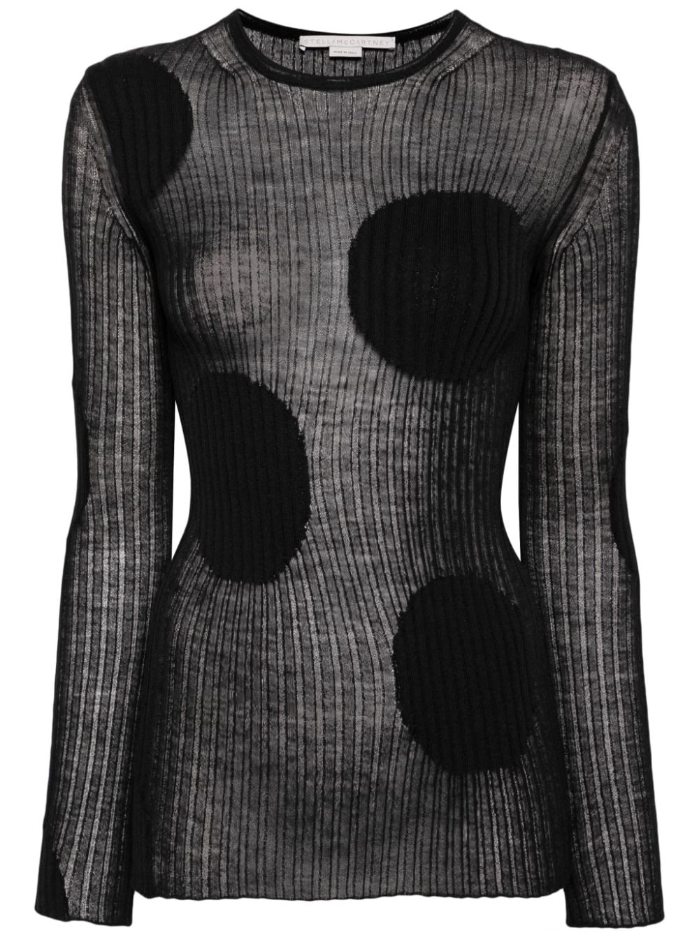 Stella McCartney Strickoberteil mit Polka Dots - Schwarz von Stella McCartney