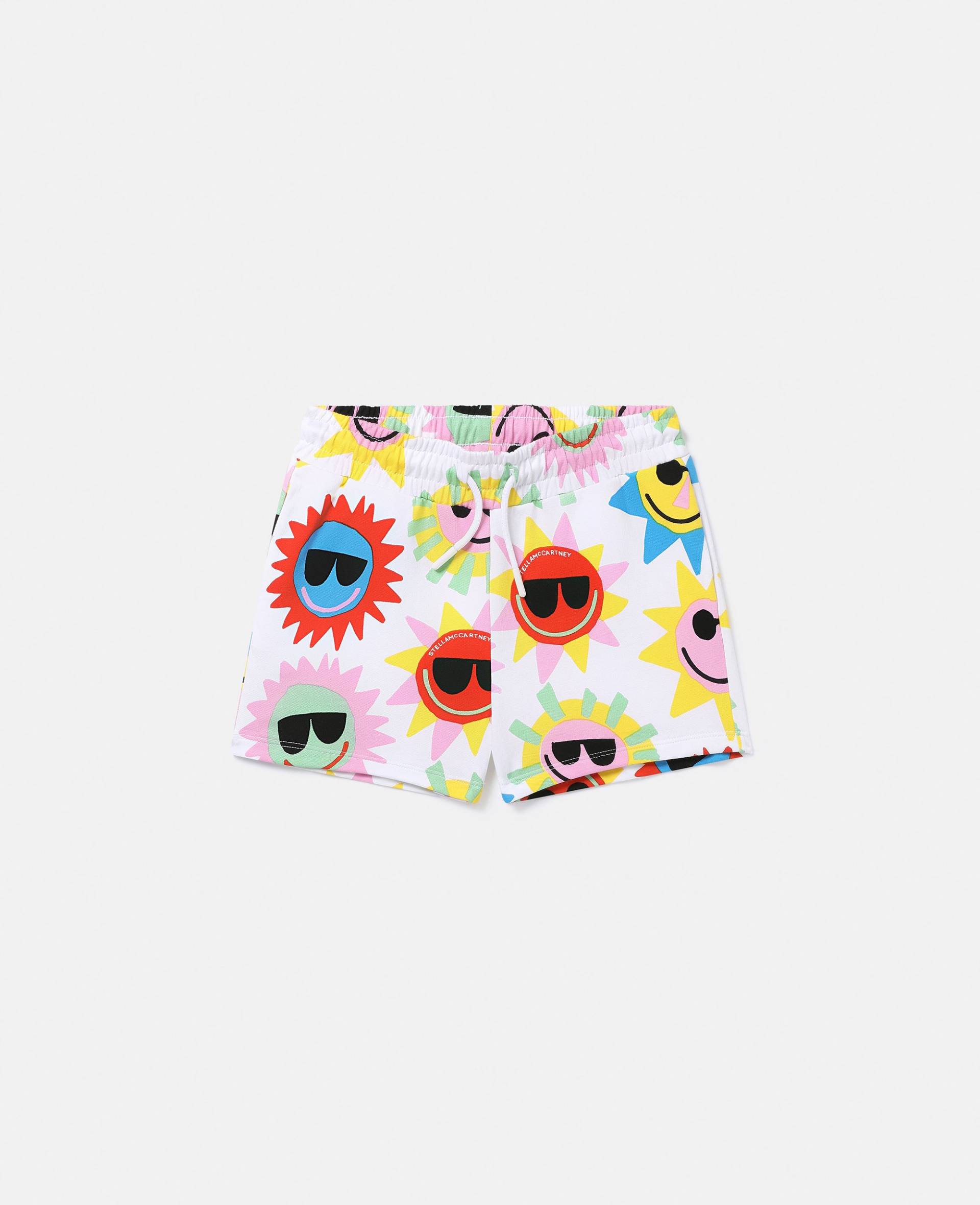 Stella McCartney - Sunshine Print Shorts, Frau, White Multicolour, Größe: 3 von Stella McCartney