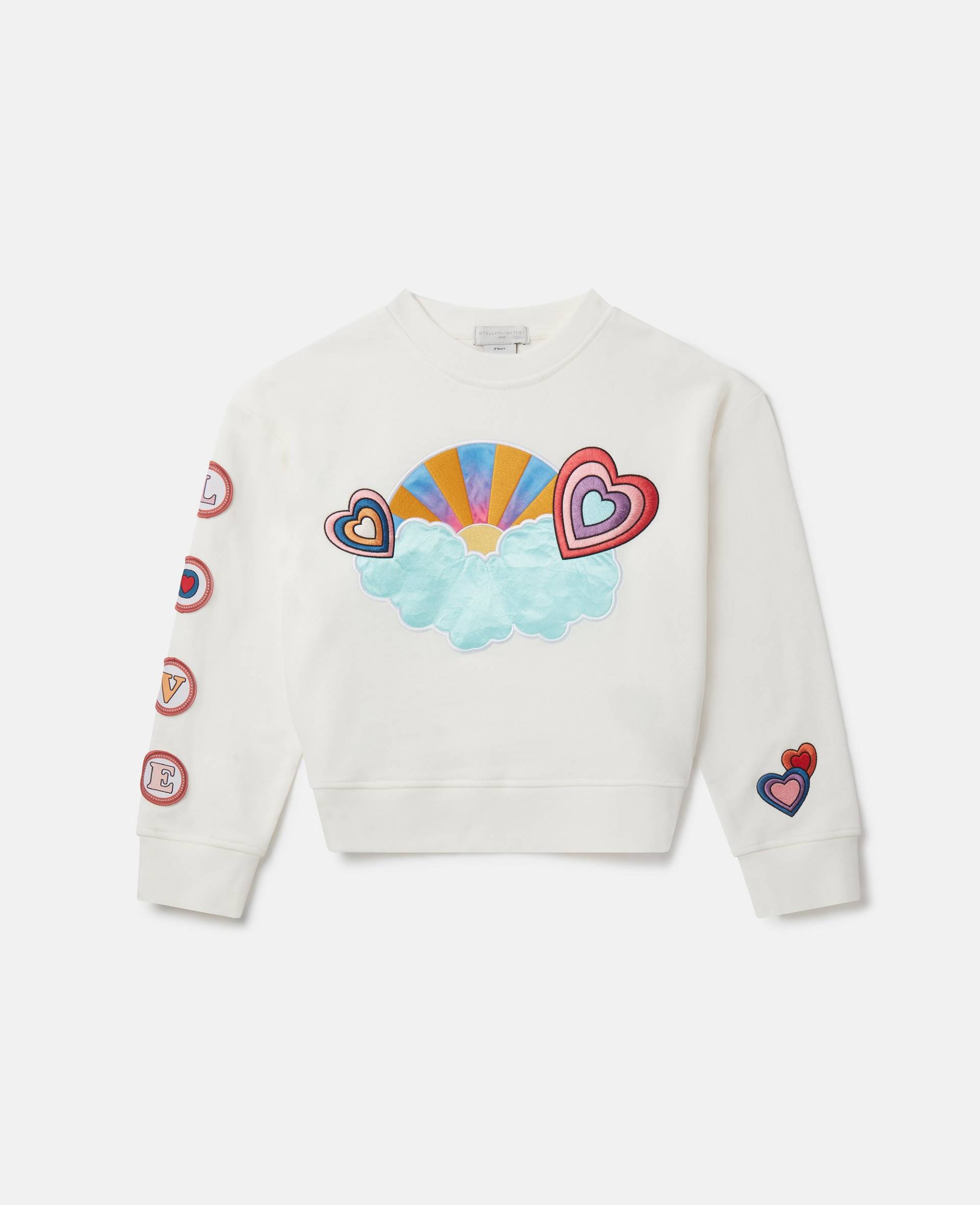 Stella McCartney - Sweatshirt mit I Love You-Stickerei, I Love You, Größe: 2 von Stella McCartney