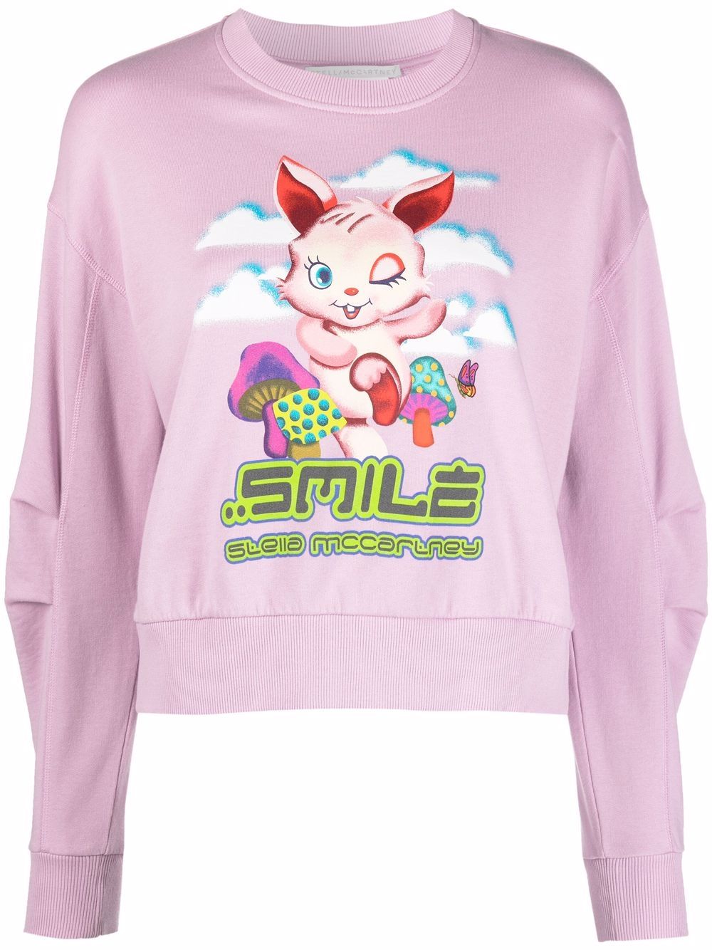 Stella McCartney Sweatshirt mit grafischem Print - Violett von Stella McCartney