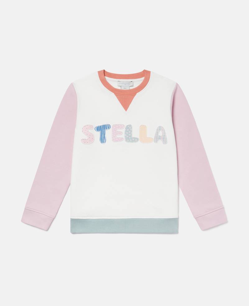 Stella McCartney - Sweatshirt mit grafischer Logo-Stickerei, Mehrfarbig, Größe: 5 von Stella McCartney