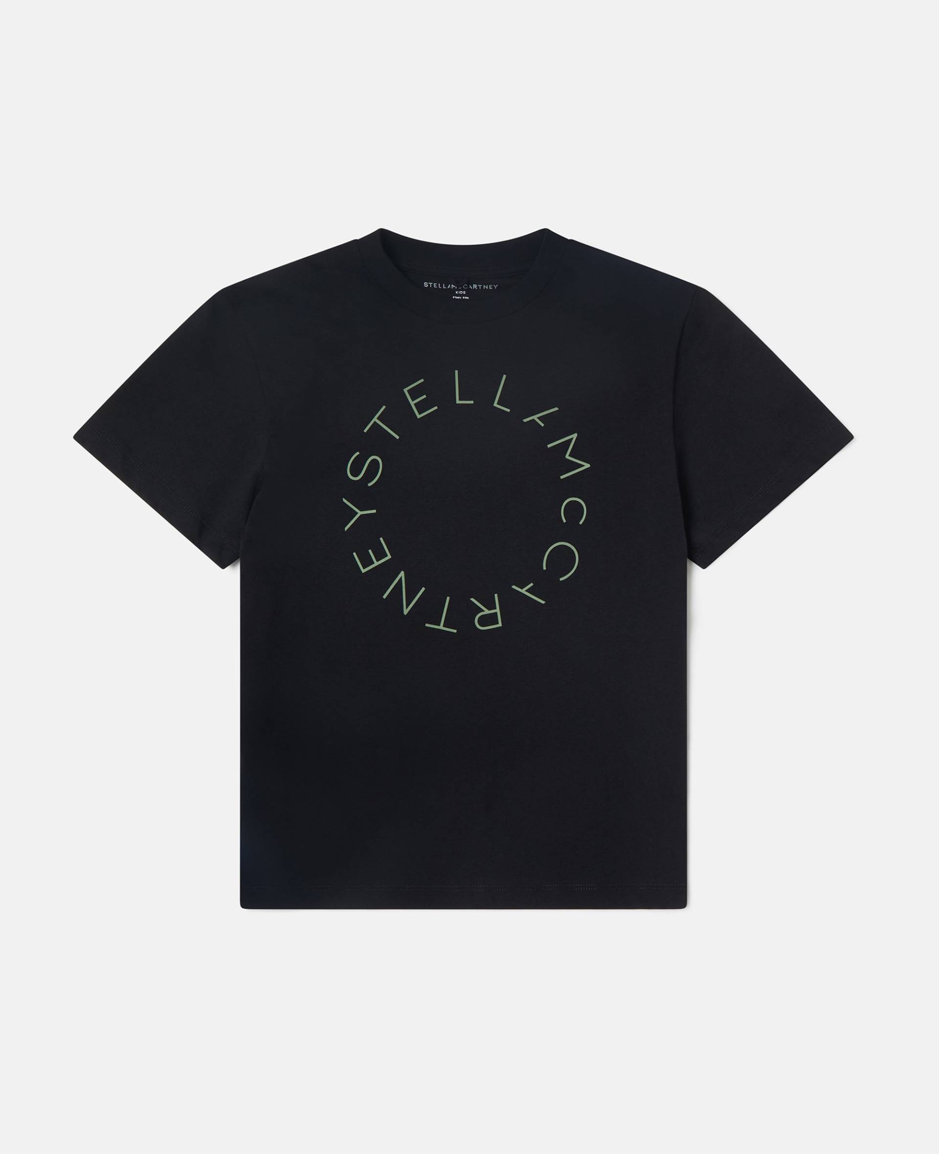 Stella McCartney - T-Shirt mit Logo-Motiv, Schwarz, Größe: 8 Stella McCartney - T-Shirt mit Logo-Motiv, Schwarz, Größe: 8 von Stella McCartney