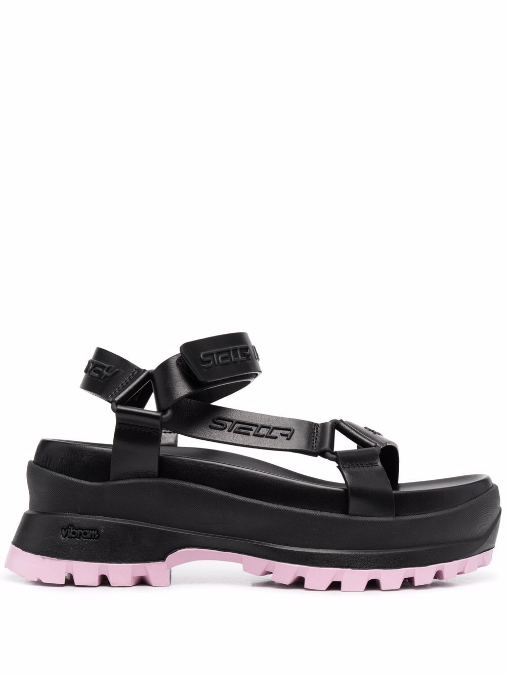 Stella McCartney Sandalen mit Logo-Prägung - Schwarz von Stella McCartney