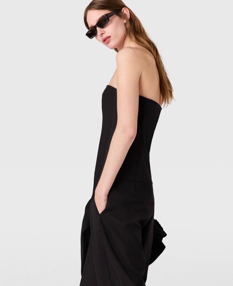 Stella McCartney - Trägerloser maßgeschneiderter Jumpsuit, Frau, Schwarz, Größe: 42 Stella McCartney - Trägerloser maßgeschneiderter Jumpsuit, Frau, Schwarz, Größe: 42 von Stella McCartney