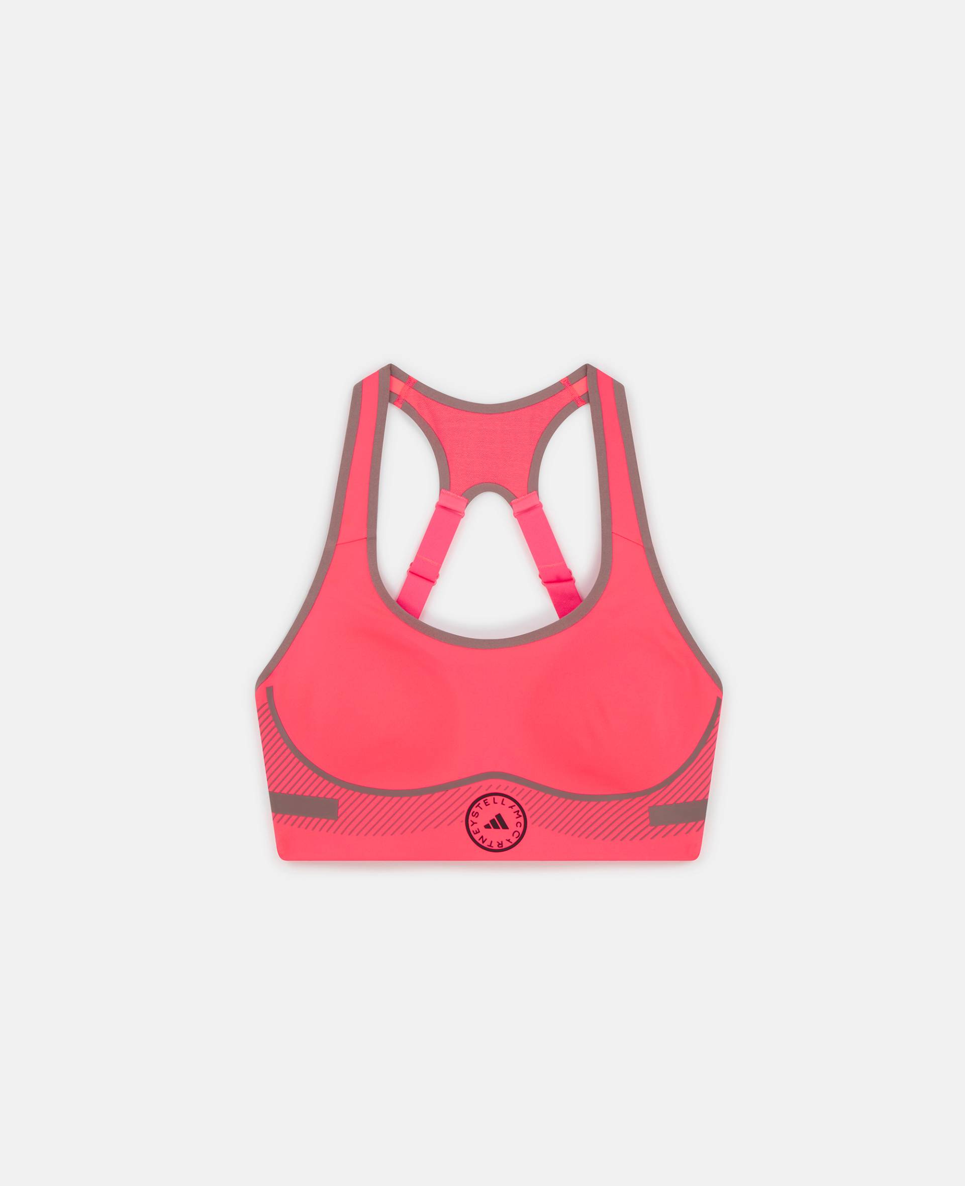 Stella McCartney - TruePace Sport-BH mit starkem Halt, Frau, Signal Pink, Größe: 40AB von Stella McCartney