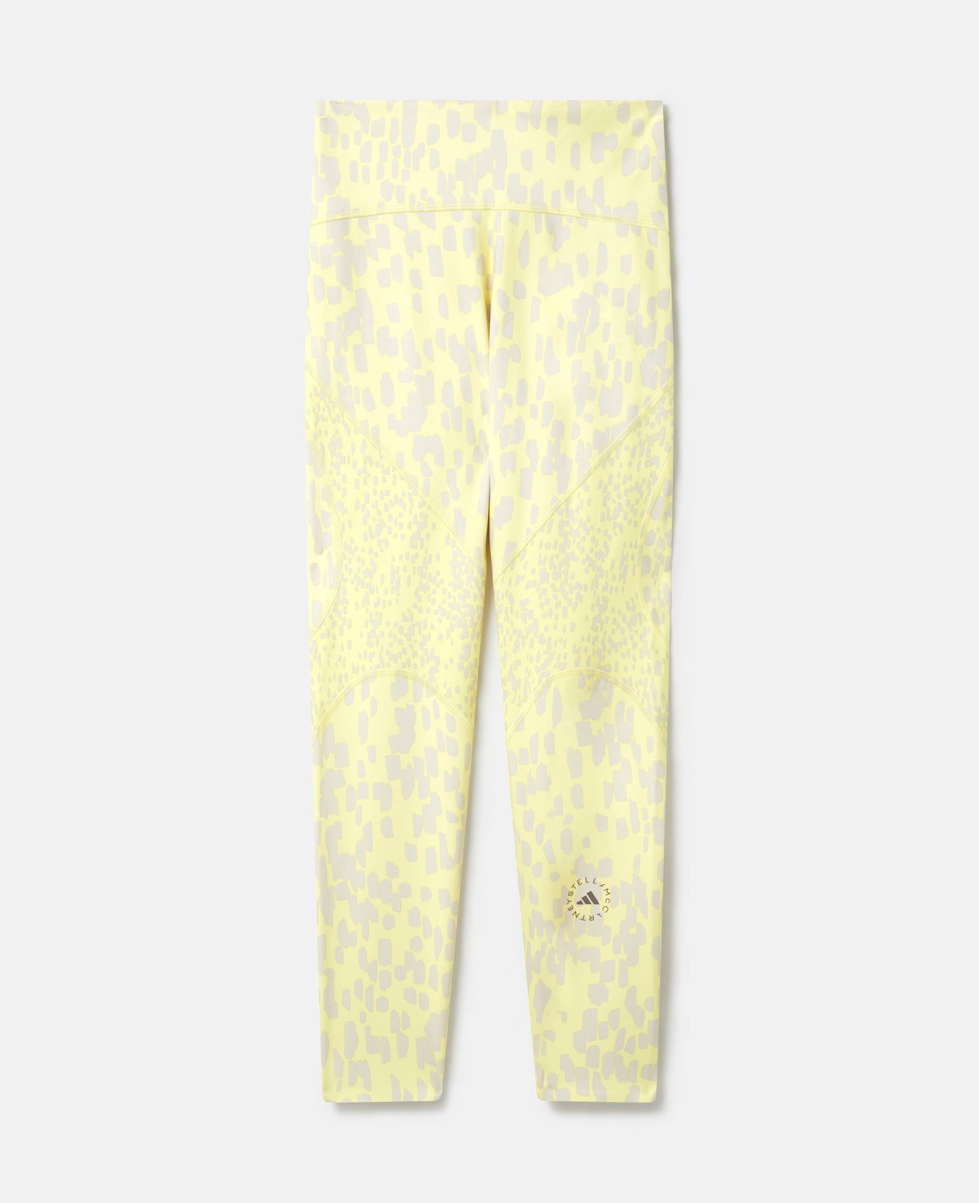 Stella McCartney - TruePurpose 7/8-Trainingsleggings, Frau, Blush Yellow/Chalk Pearl, Größe: L von Stella McCartney