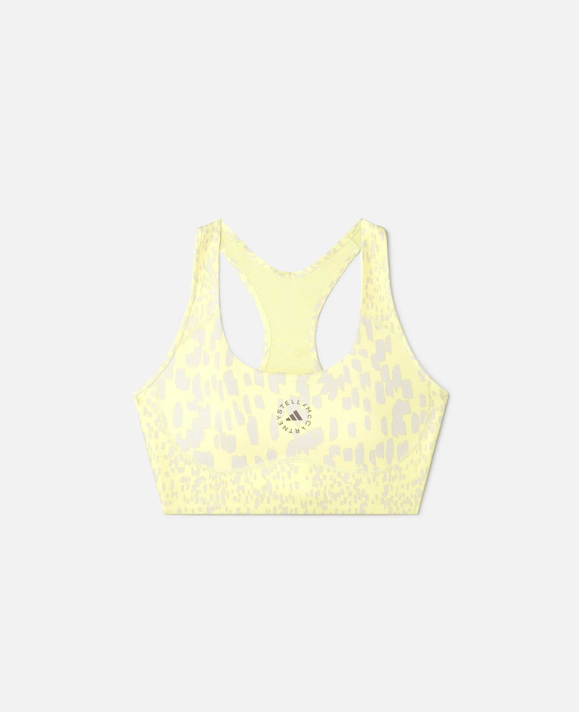 Stella McCartney - TruePurpose Power Impact Sport-BH mit mittlerer Stützkraft, Frau, Blush Yellow/Chalk Pearl, Größe: 44DD von Stella McCartney