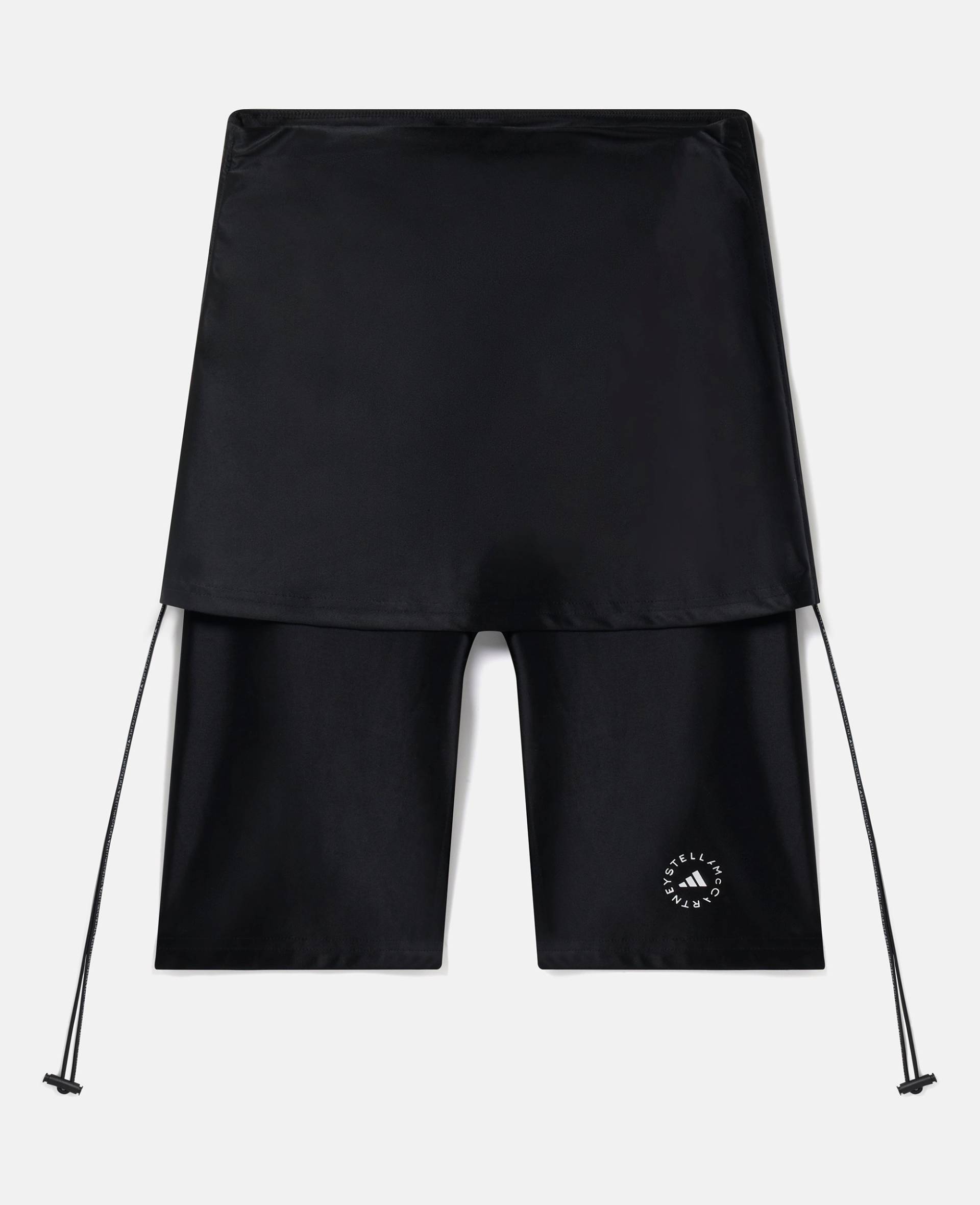 Stella McCartney - TruePurpose Rolltop-Shorts, Frau, Schwarz, Größe: XS von Stella McCartney