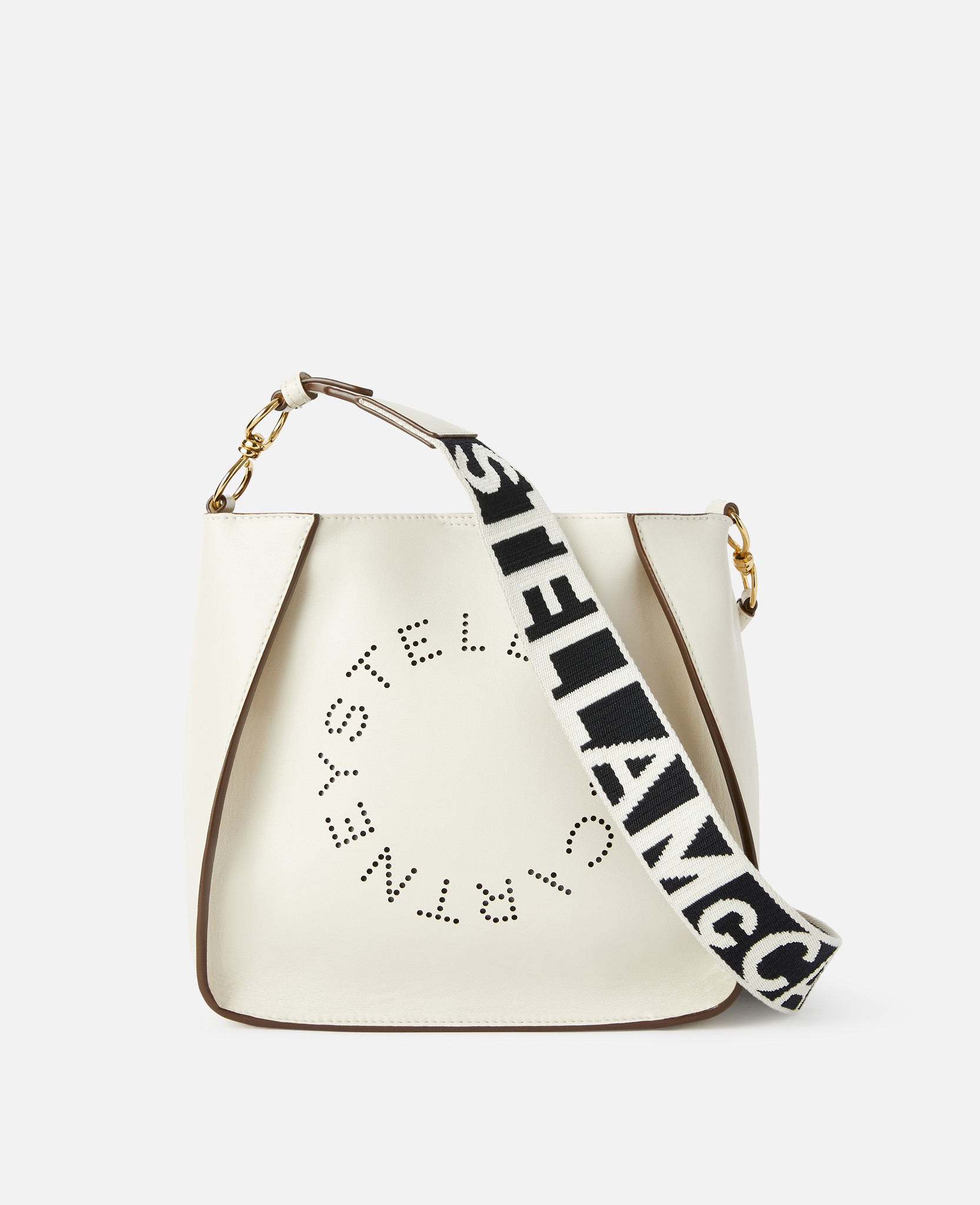 Stella McCartney - Logo Schultertasche, Frau, PURE WHITE von Stella McCartney