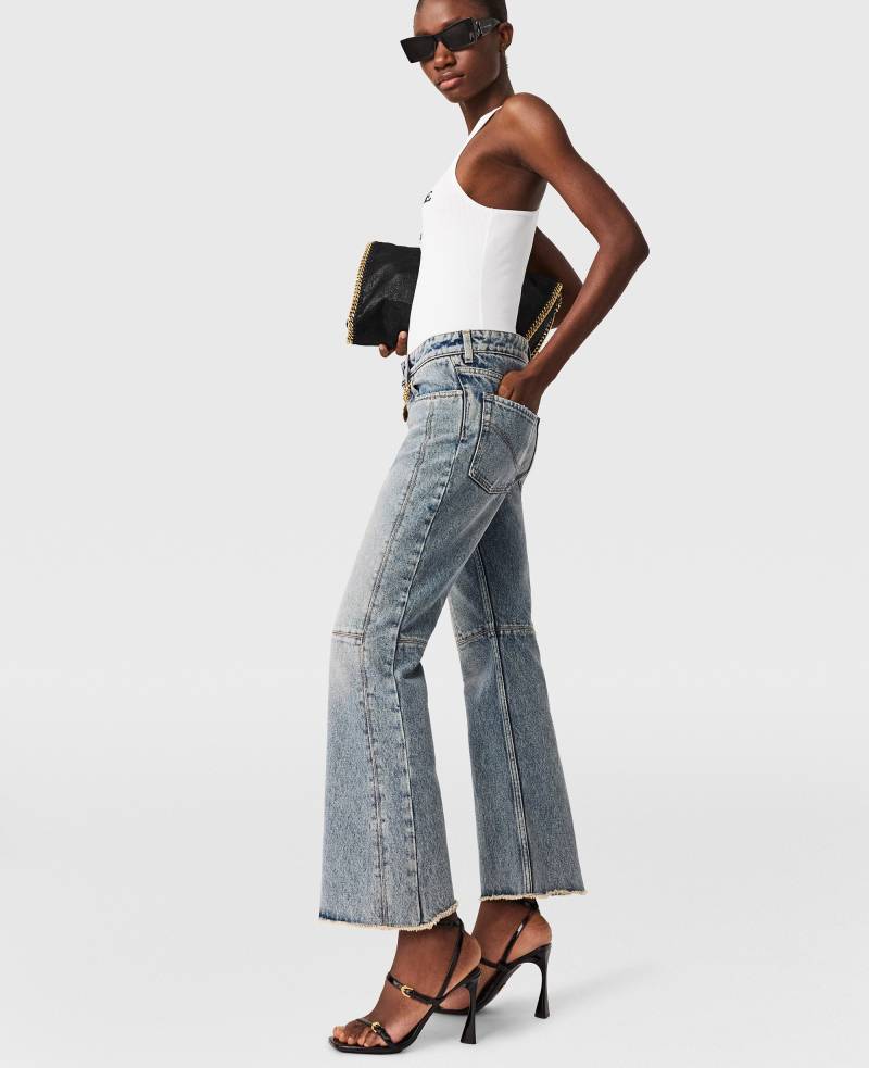 Stella McCartney - Vintage Wash Kick-Flare Jeans, Frau, Mid blue, Größe: 30 von Stella McCartney