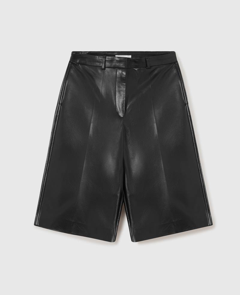 Stella McCartney - Wide-Leg Vegan Bermuda Shorts, Frau, Black, Größe: 42 von Stella McCartney