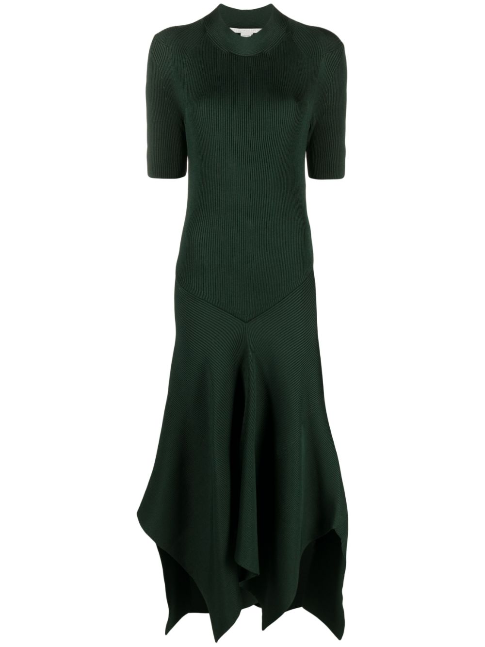 Stella McCartney Asymmetrisches Strickkleid - Grün von Stella McCartney