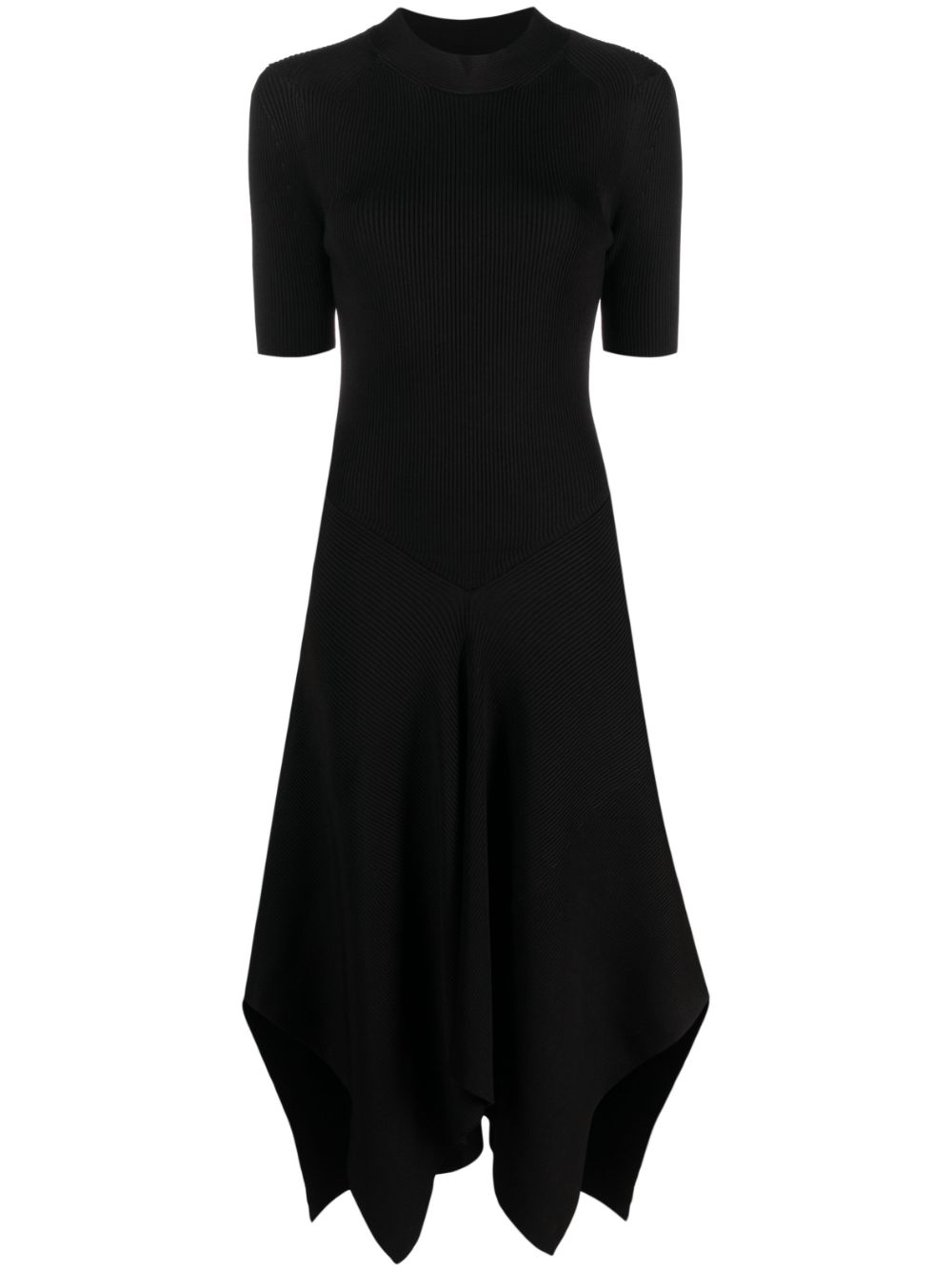 Stella McCartney Asymmetrisches Strickkleid - Schwarz von Stella McCartney